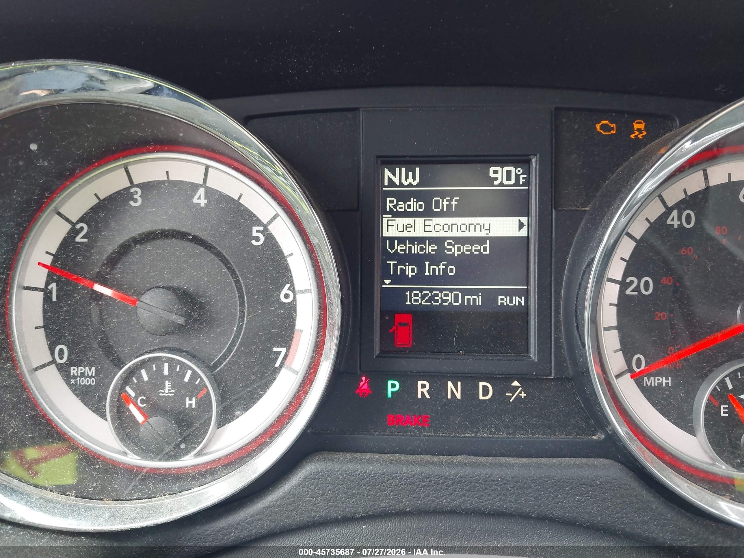 2013 Dodge Grand Caravan Crew Red vin: 2C4RDGDG9DR532581