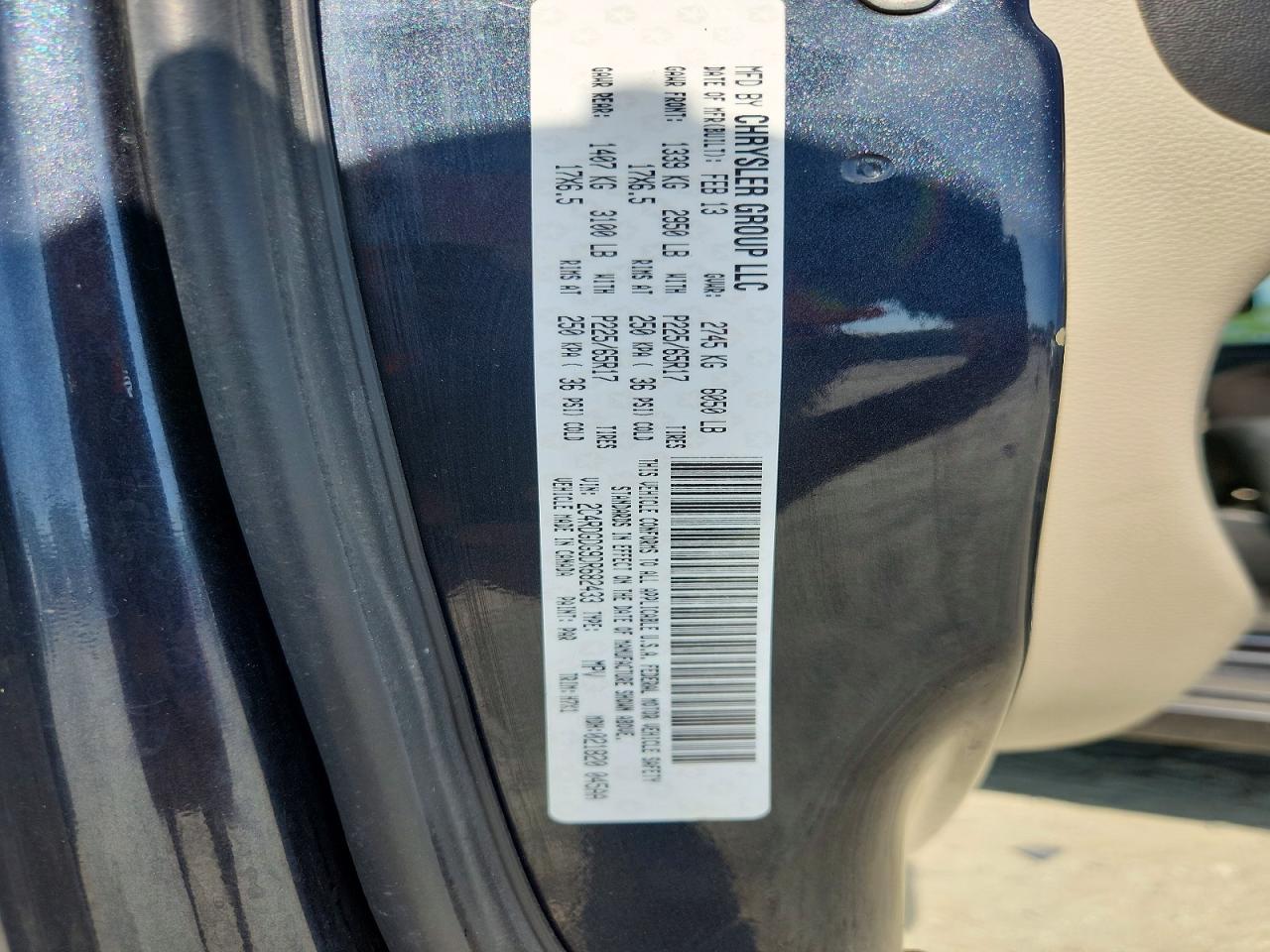 2013 Dodge Grand Caravan Crew Gray vin: 2C4RDGDG9DR682433