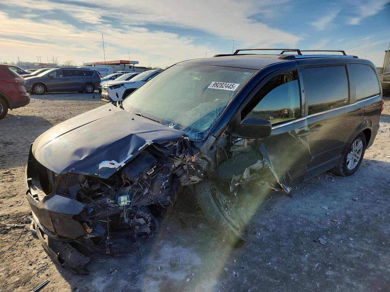 2012 Dodge Grand Caravan Crew Black vin: 2C4RDGDGXCR179640