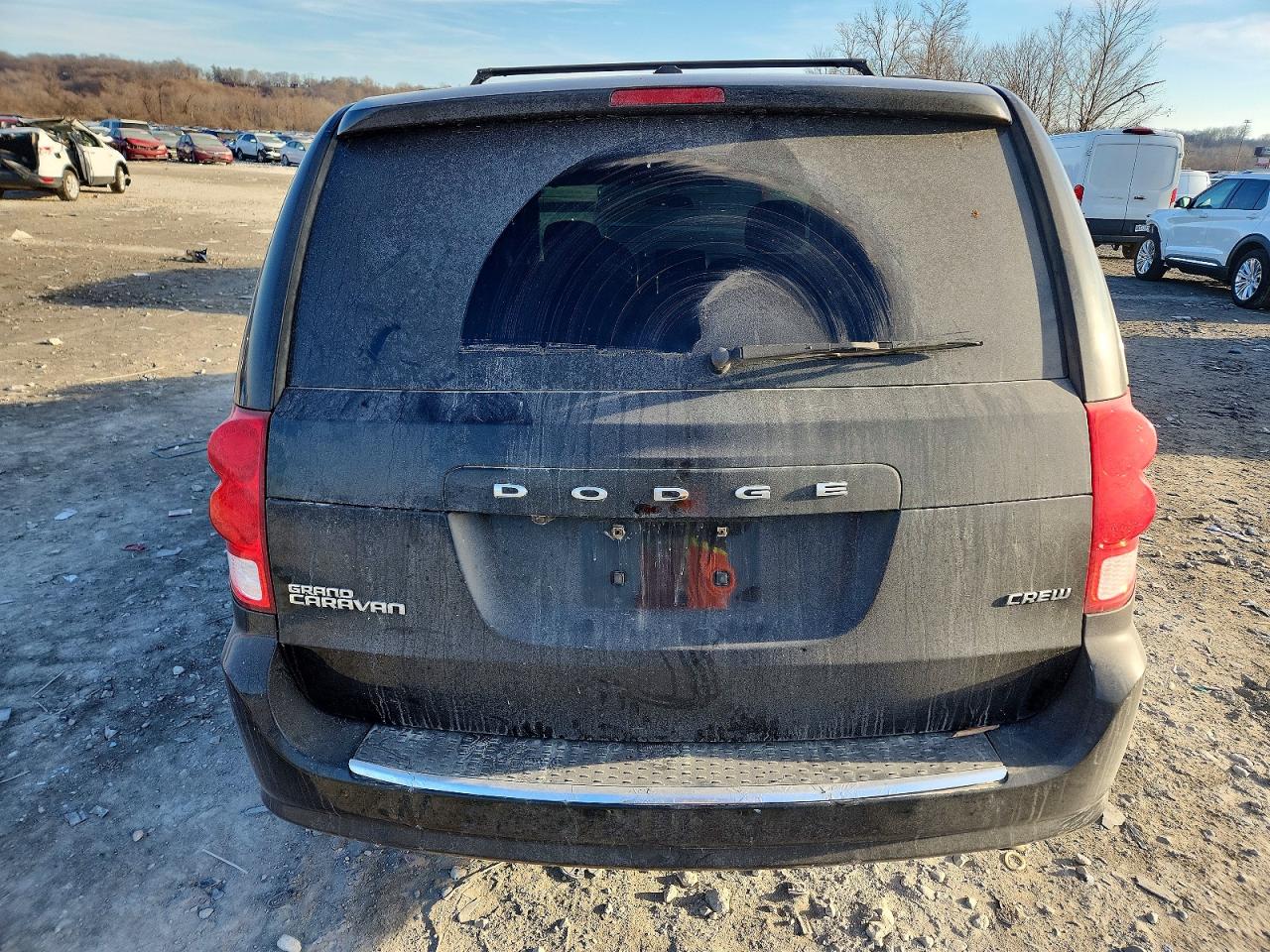 2012 Dodge Grand Caravan Crew Black vin: 2C4RDGDGXCR179640