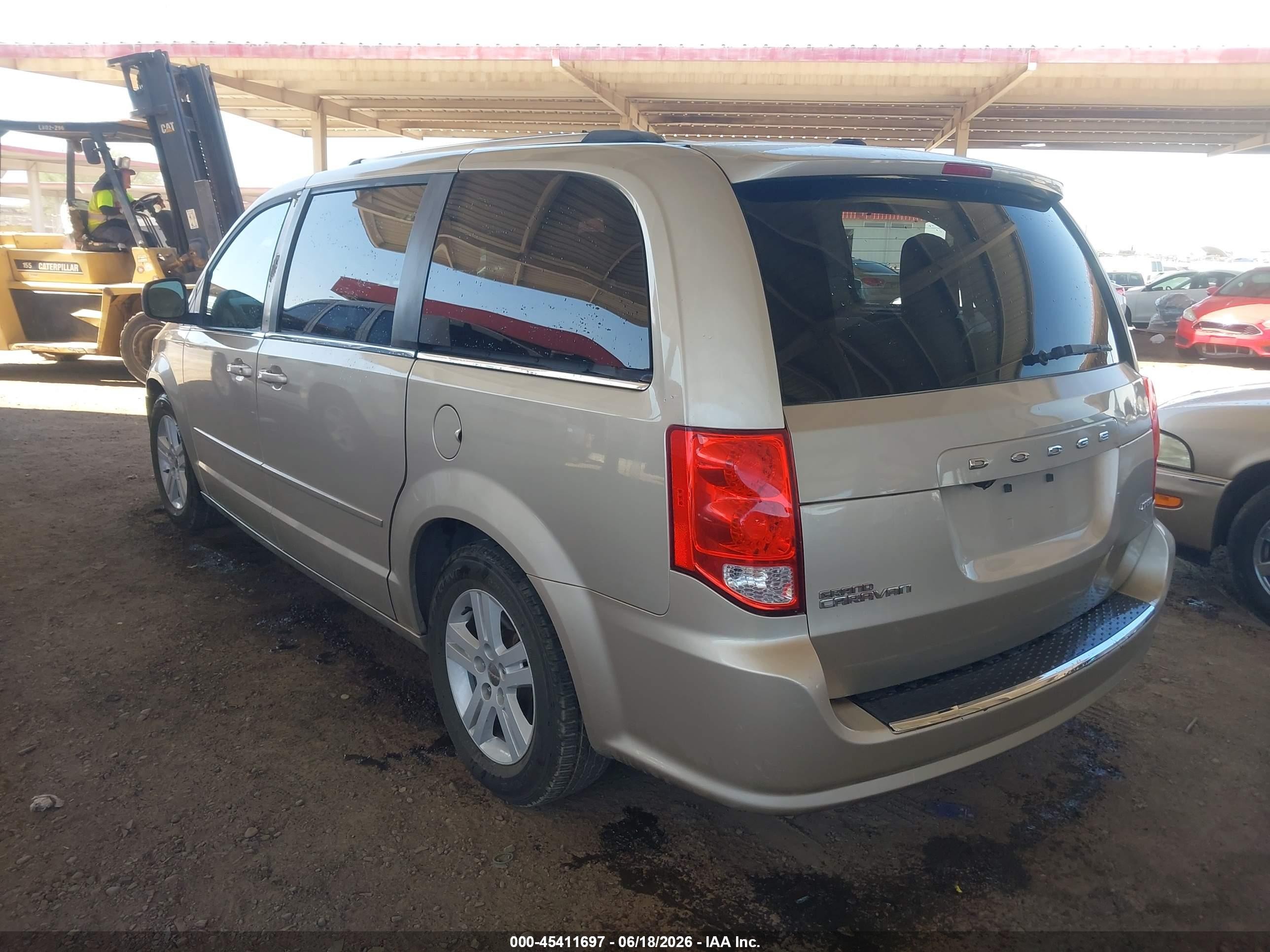 2013 Dodge Grand Caravan Crew Brown vin: 2C4RDGDGXDR506586