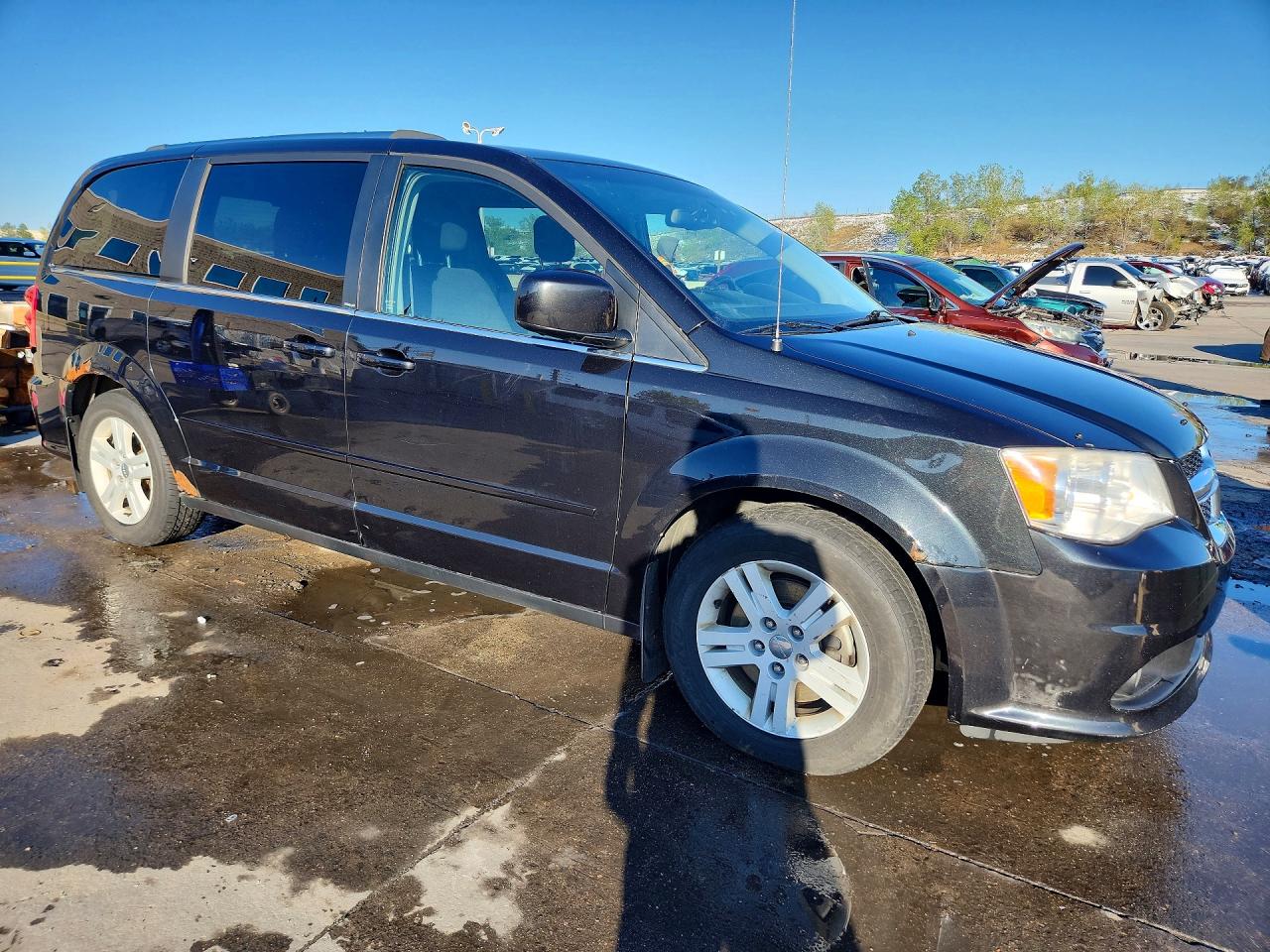 2013 Dodge Grand Caravan Crew Black vin: 2C4RDGDGXDR514333