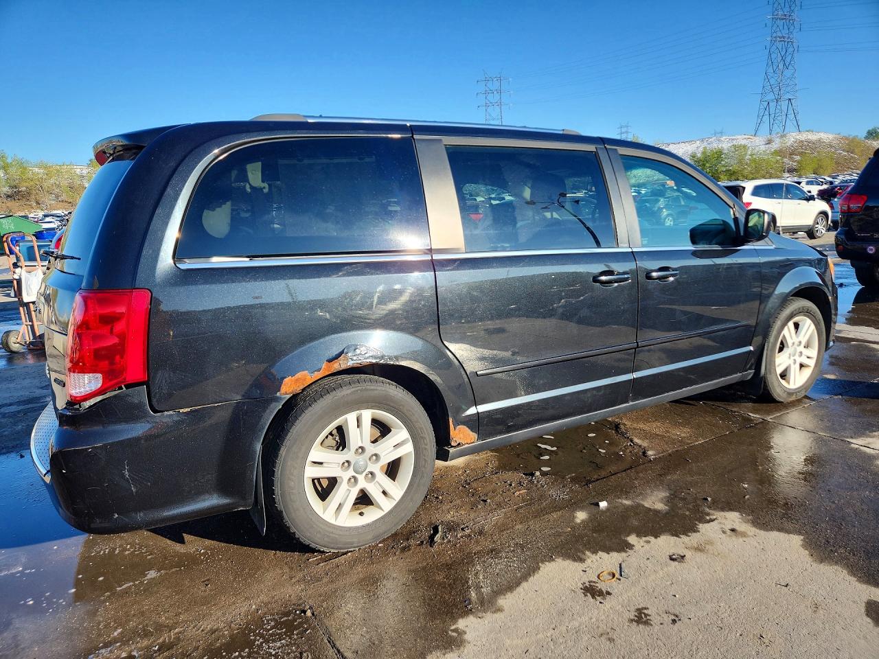 2013 Dodge Grand Caravan Crew Black vin: 2C4RDGDGXDR514333