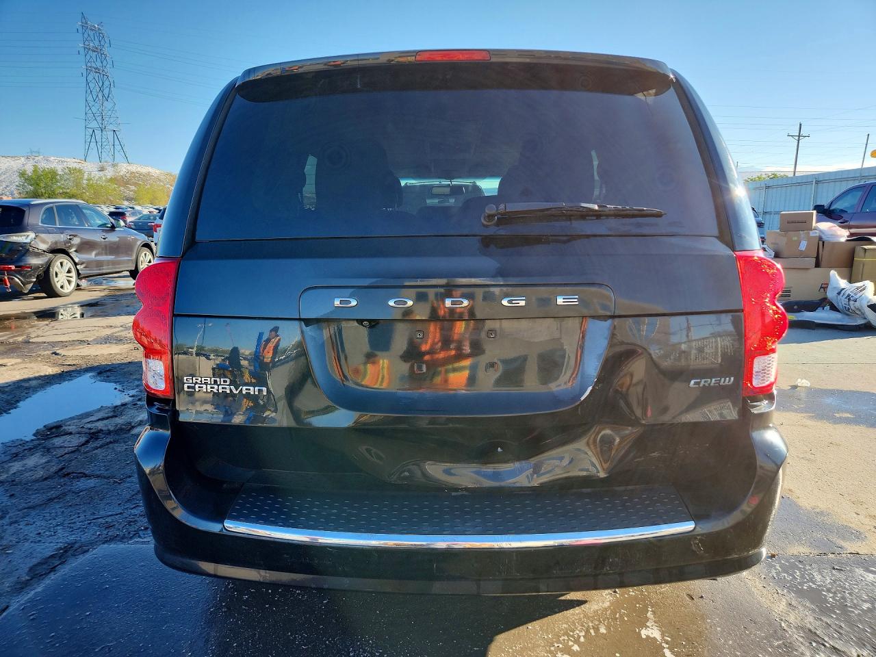 2013 Dodge Grand Caravan Crew Black vin: 2C4RDGDGXDR514333