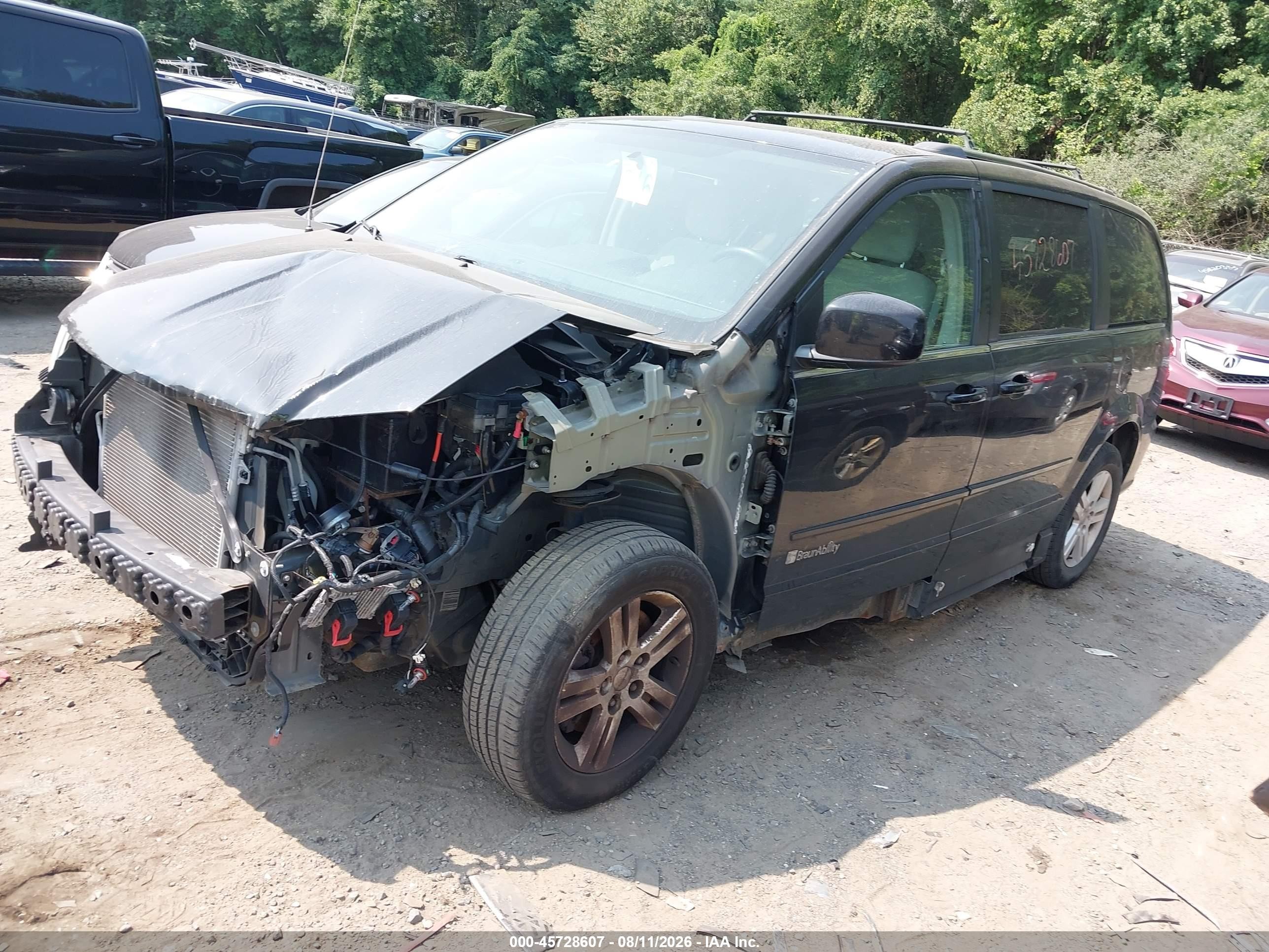 2013 Dodge Grand Caravan Crew Black vin: 2C4RDGDGXDR543671