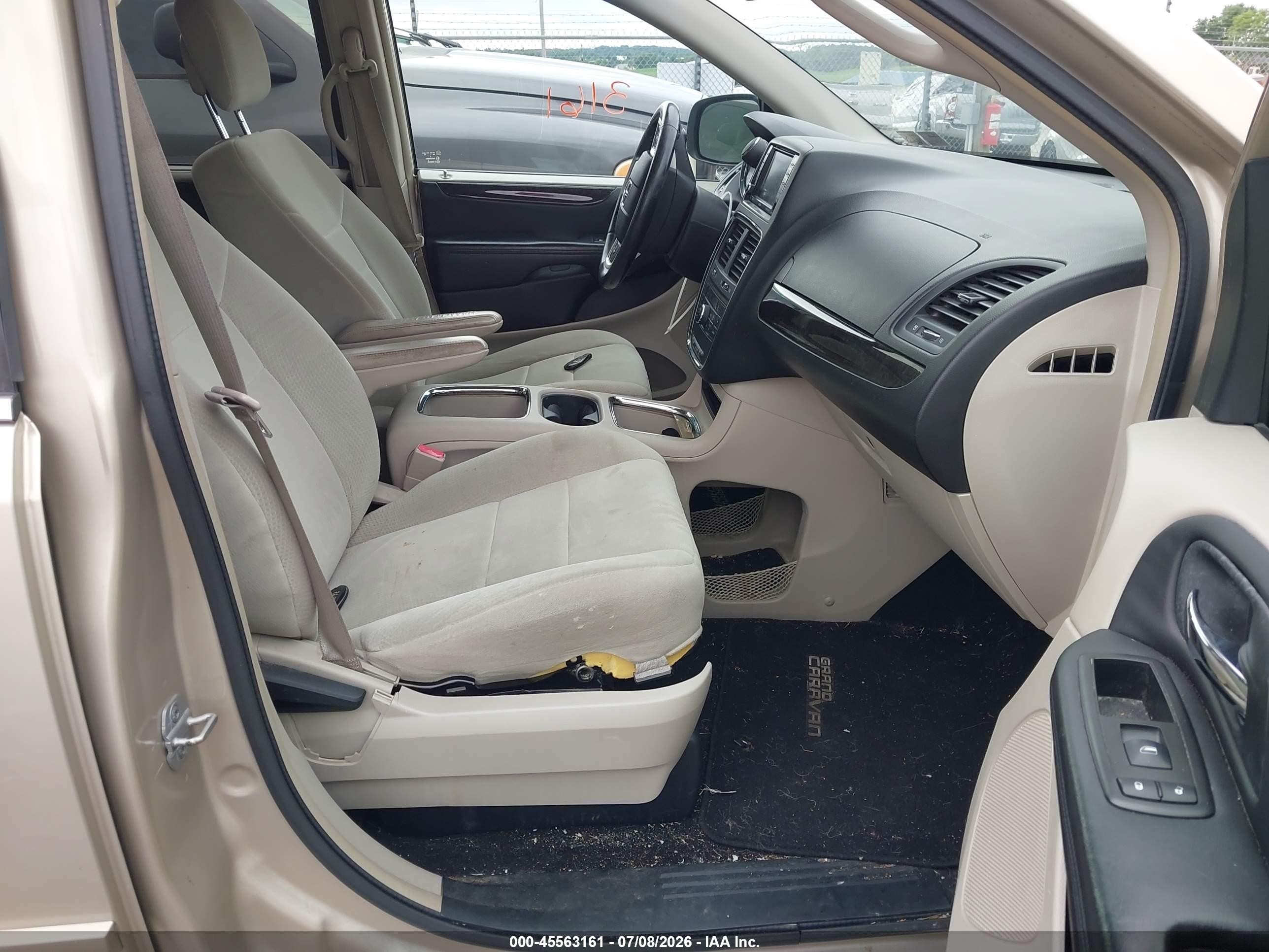 2013 Dodge Grand Caravan Crew Золотой vin: 2C4RDGDGXDR566920