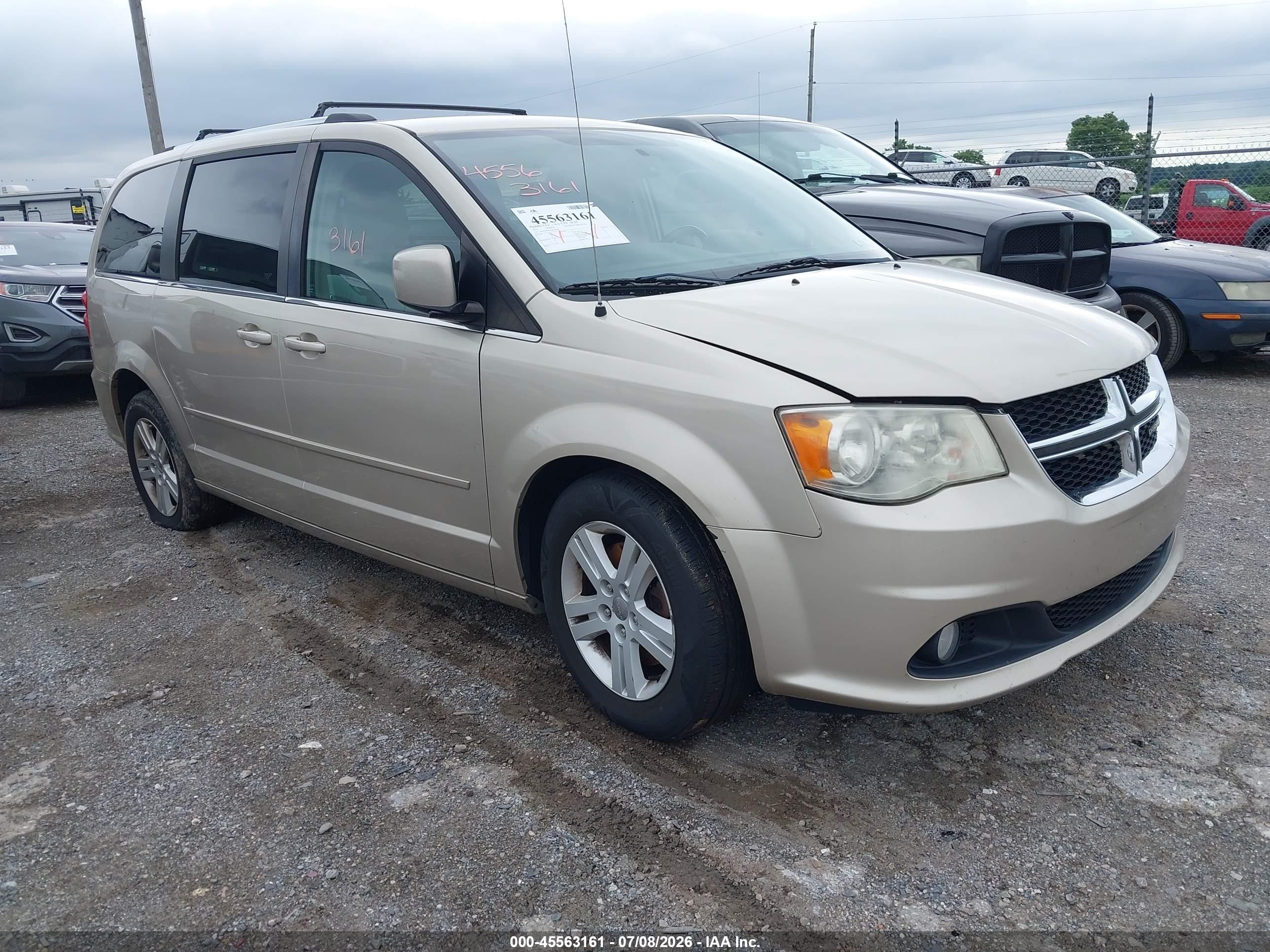 2013 Dodge Grand Caravan Crew Золотой vin: 2C4RDGDGXDR566920