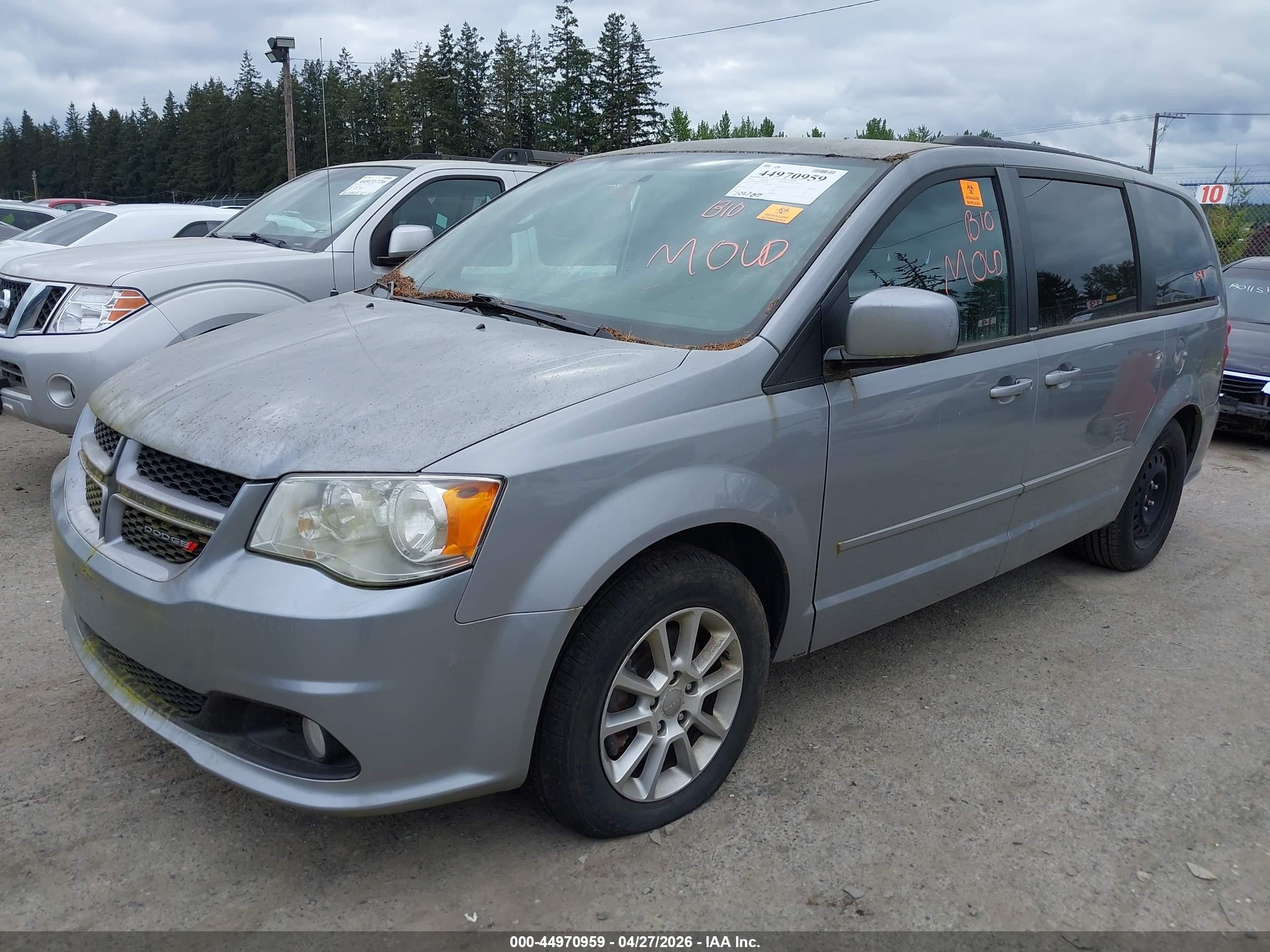 2013 Dodge Grand Caravan R/t Silver vin: 2C4RDGEG0DR546545