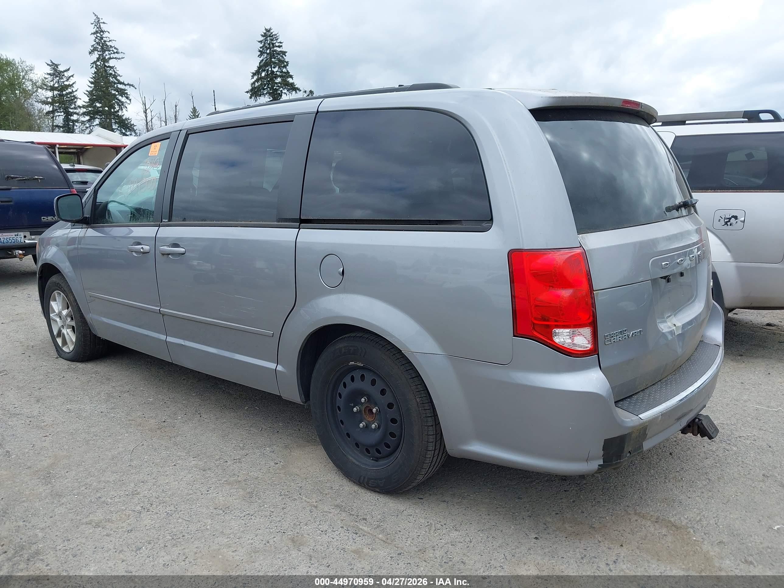 2013 Dodge Grand Caravan R/t Silver vin: 2C4RDGEG0DR546545