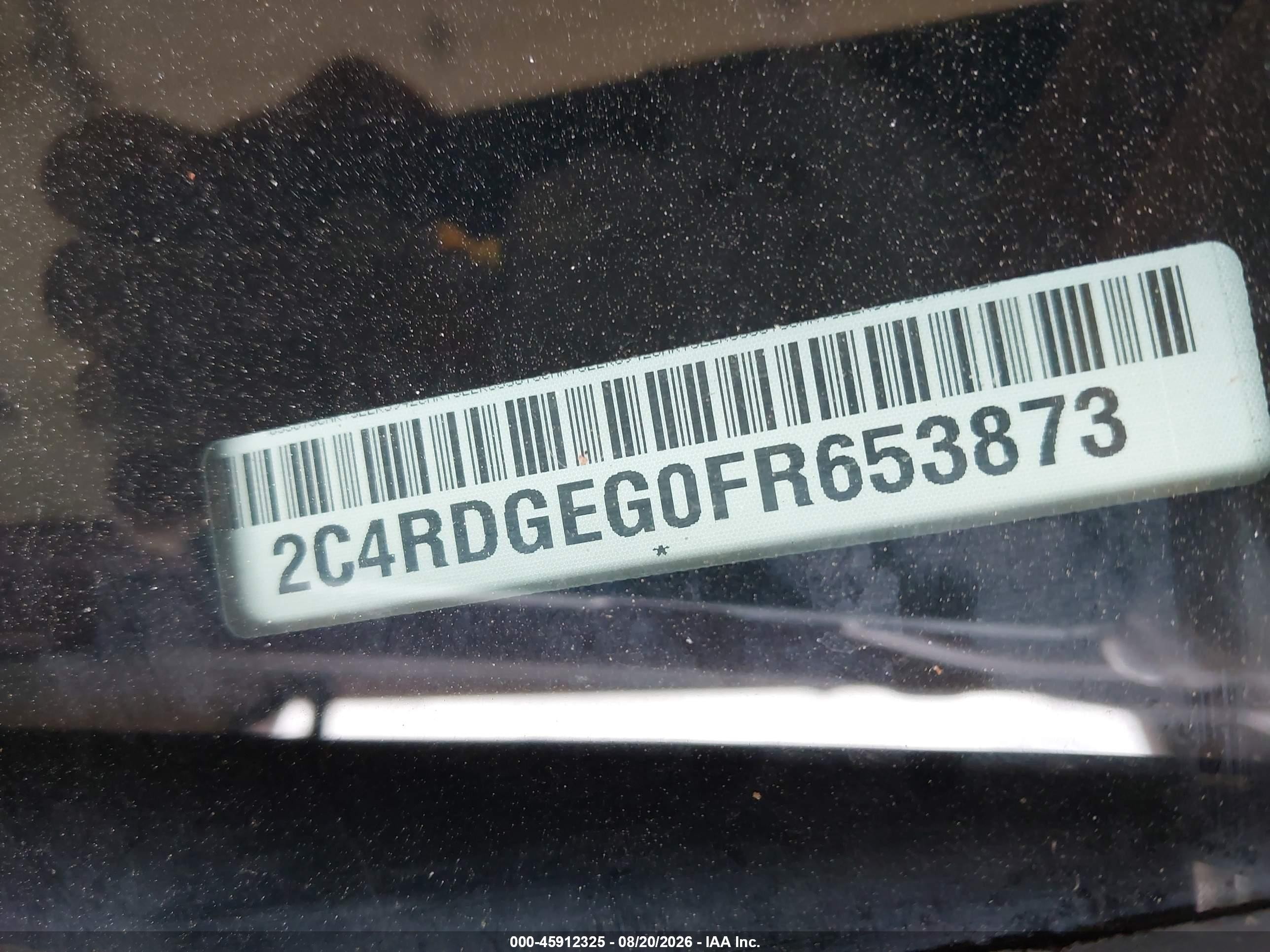 2015 Dodge Grand Caravan R/t Red vin: 2C4RDGEG0FR653873