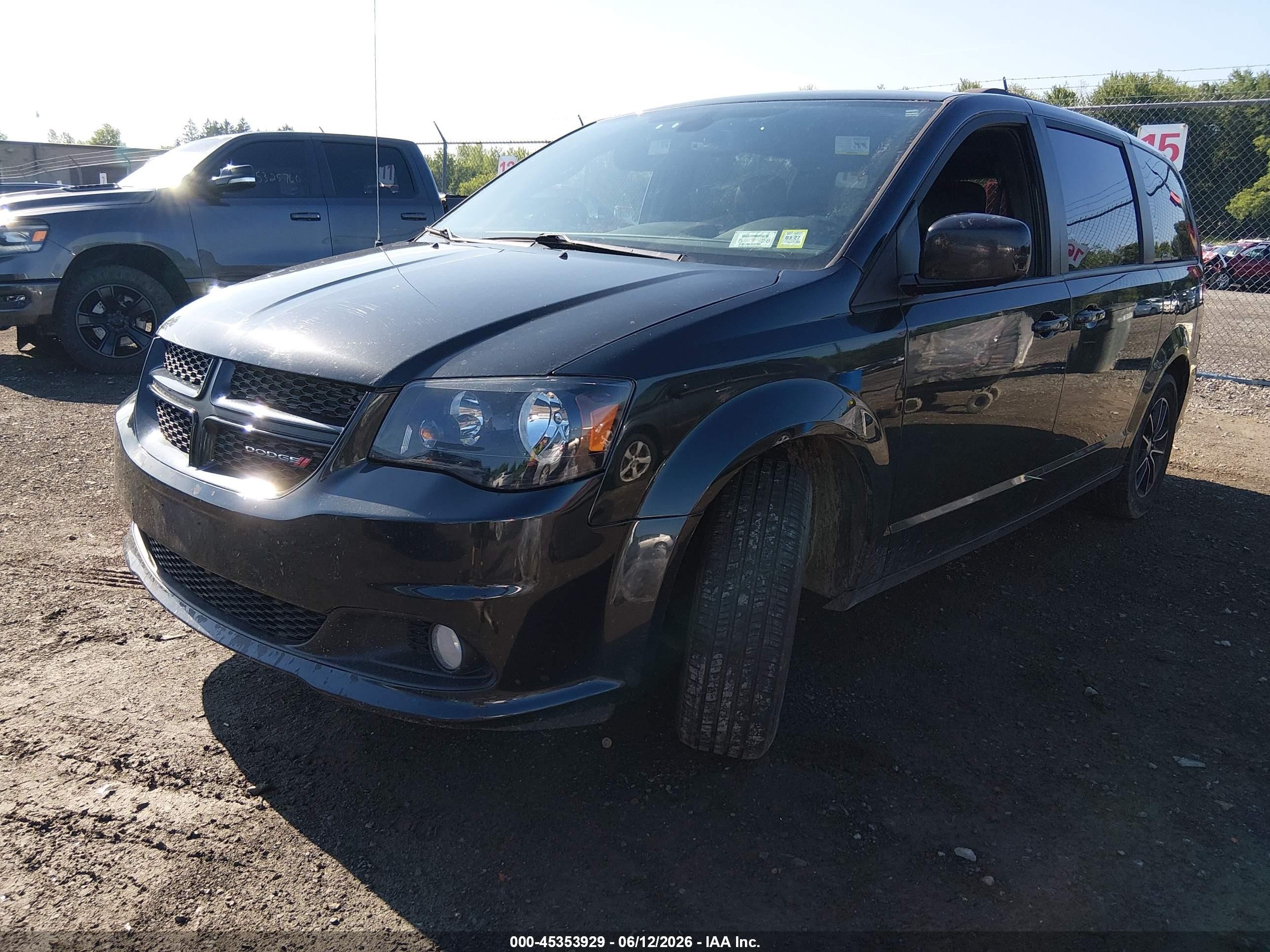 2018 Dodge Grand Caravan Gt Black vin: 2C4RDGEG0JR284473