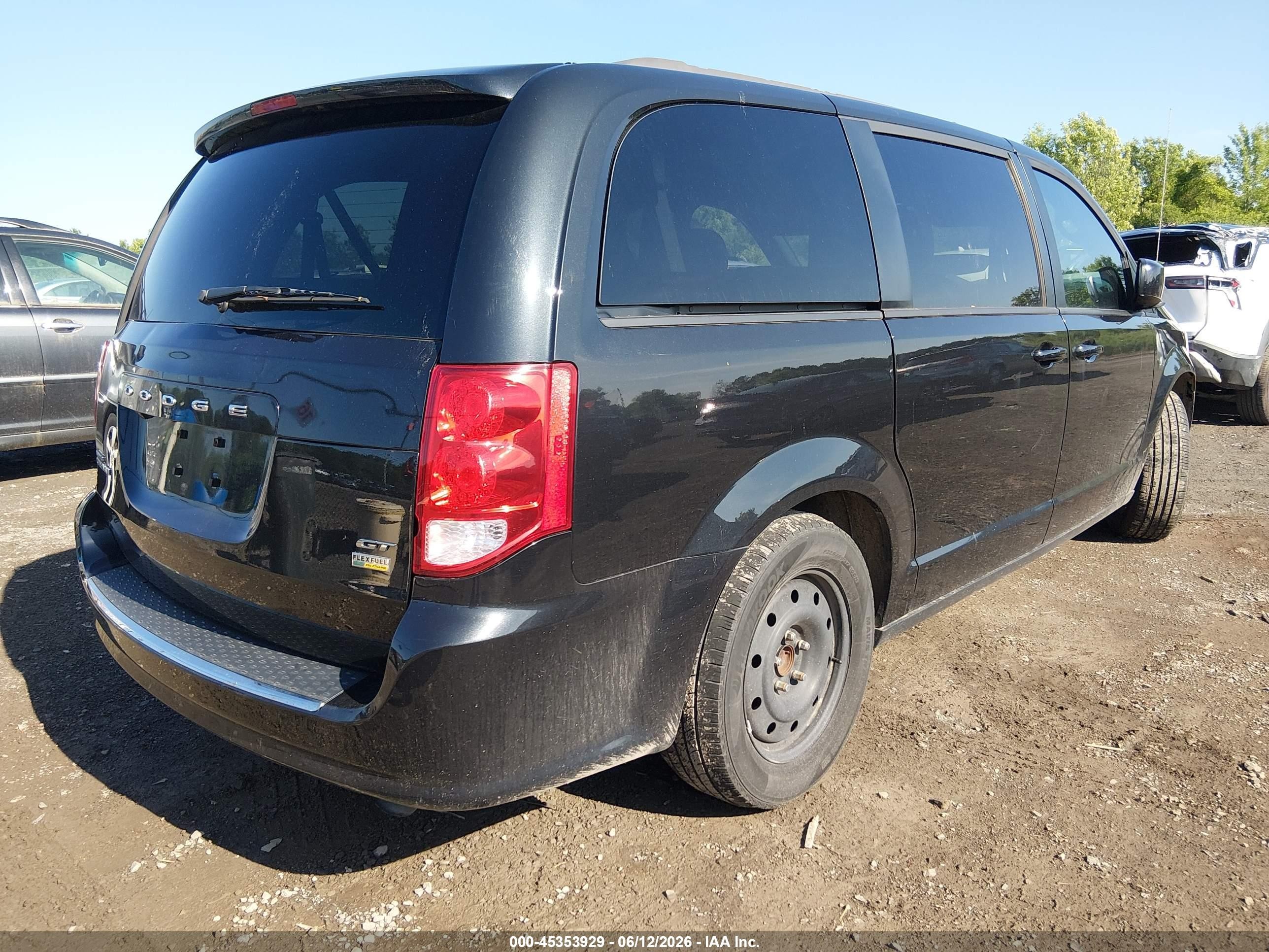 2018 Dodge Grand Caravan Gt Black vin: 2C4RDGEG0JR284473