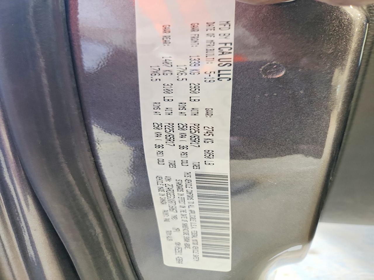 2019 Dodge Grand Caravan Gt Серый vin: 2C4RDGEG1KR716067