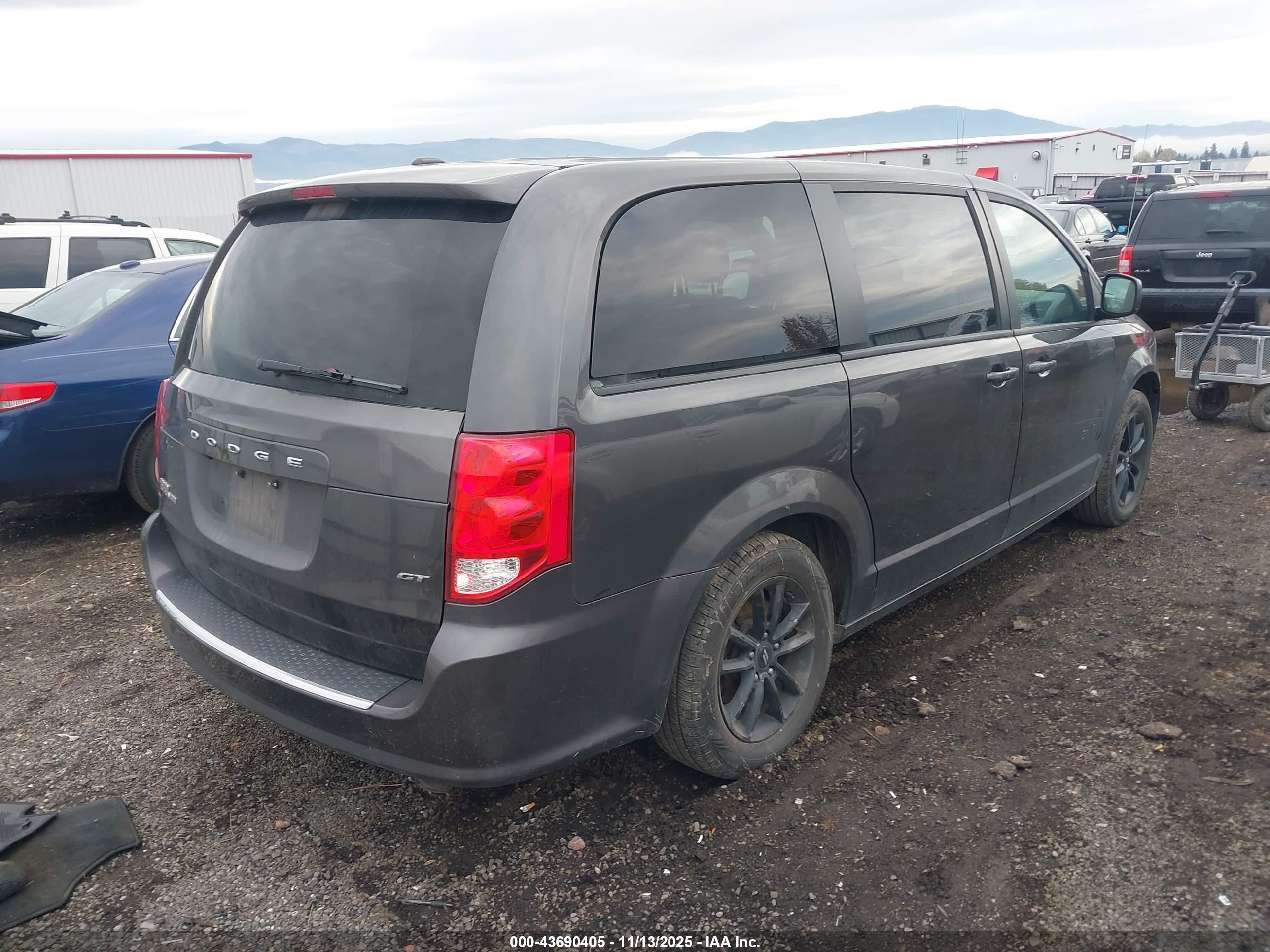 2020 Dodge Grand Caravan Gt Серый vin: 2C4RDGEG1LR199113