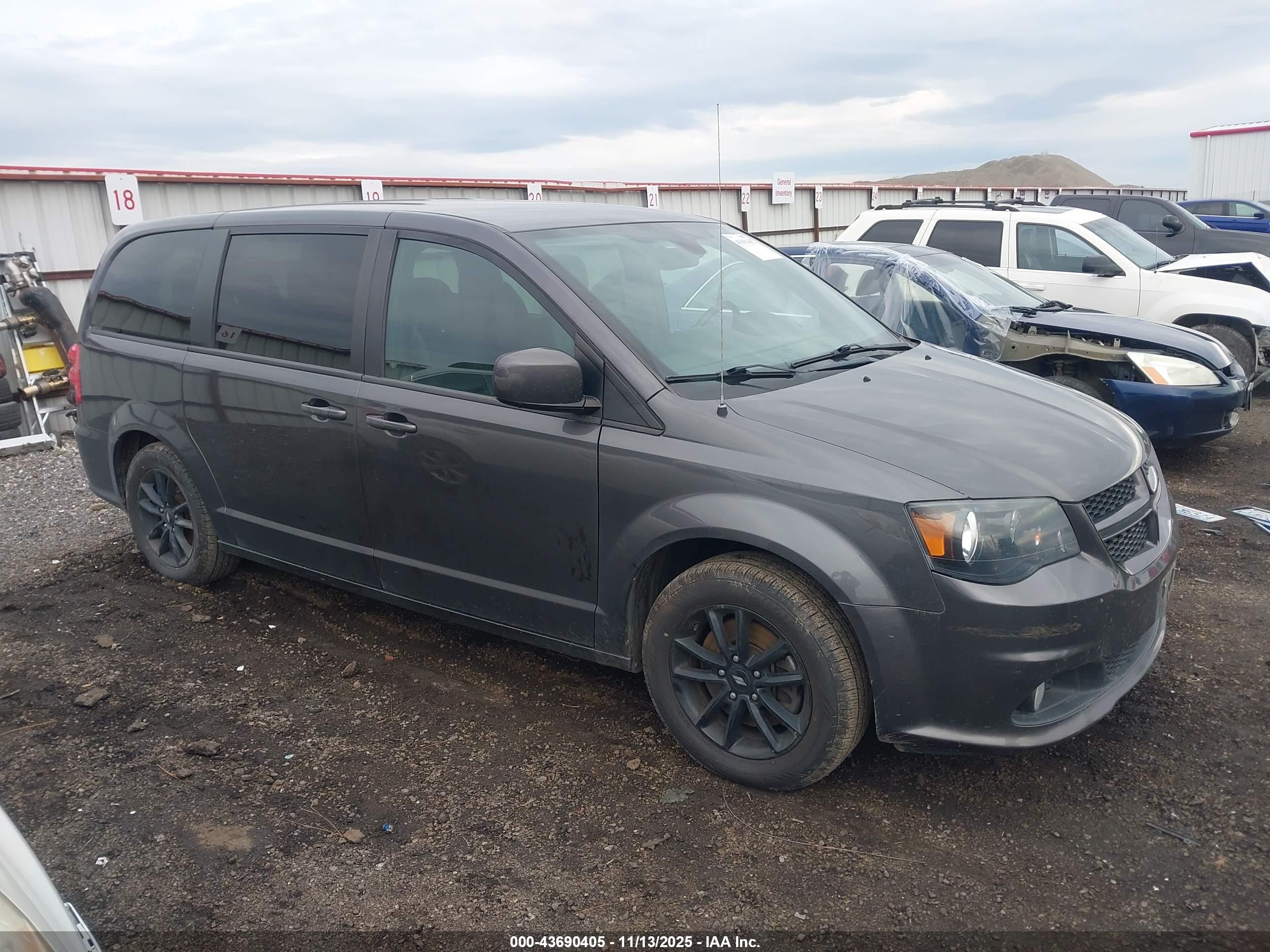 2020 Dodge Grand Caravan Gt Серый vin: 2C4RDGEG1LR199113