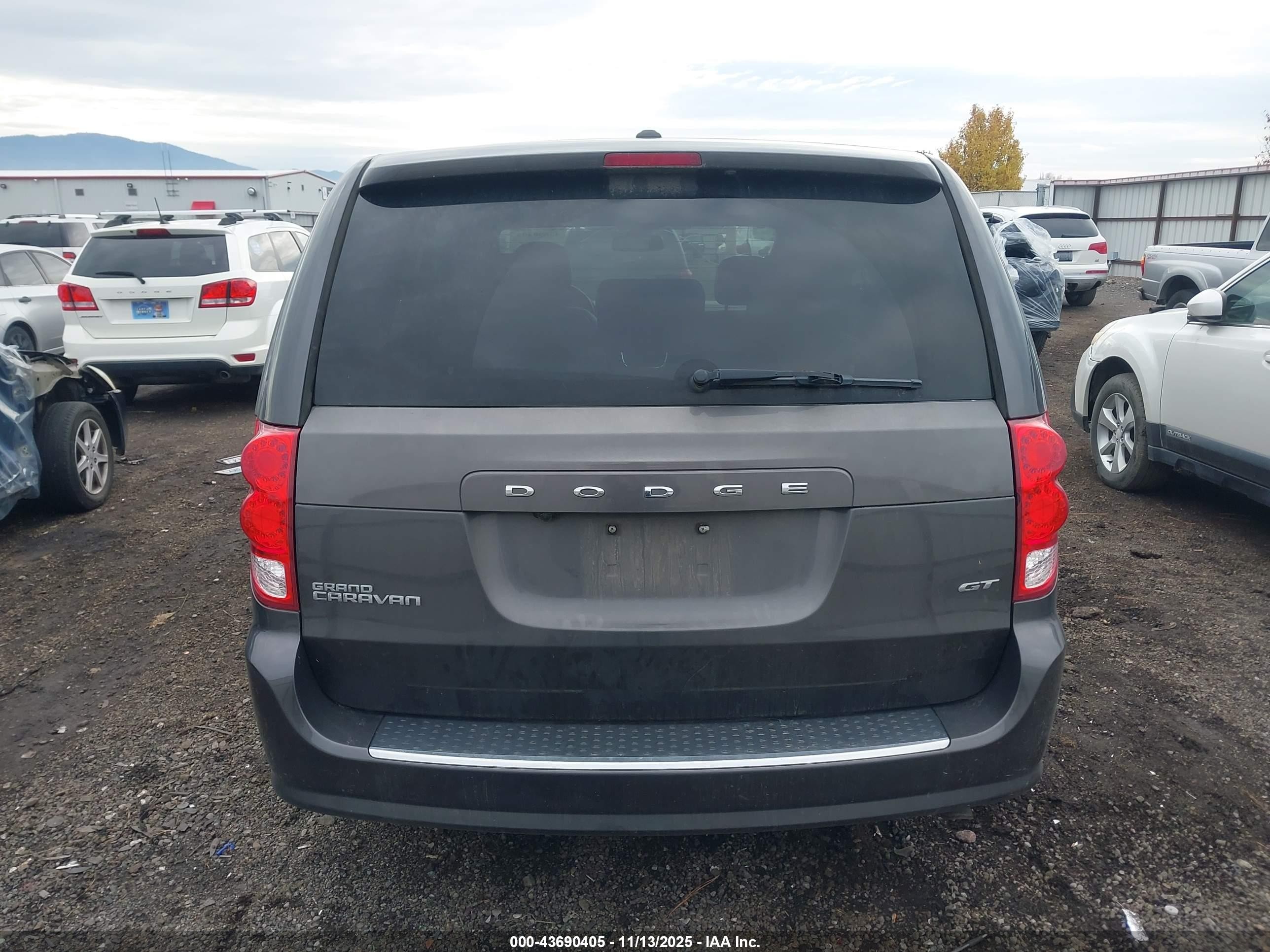 2020 Dodge Grand Caravan Gt Серый vin: 2C4RDGEG1LR199113