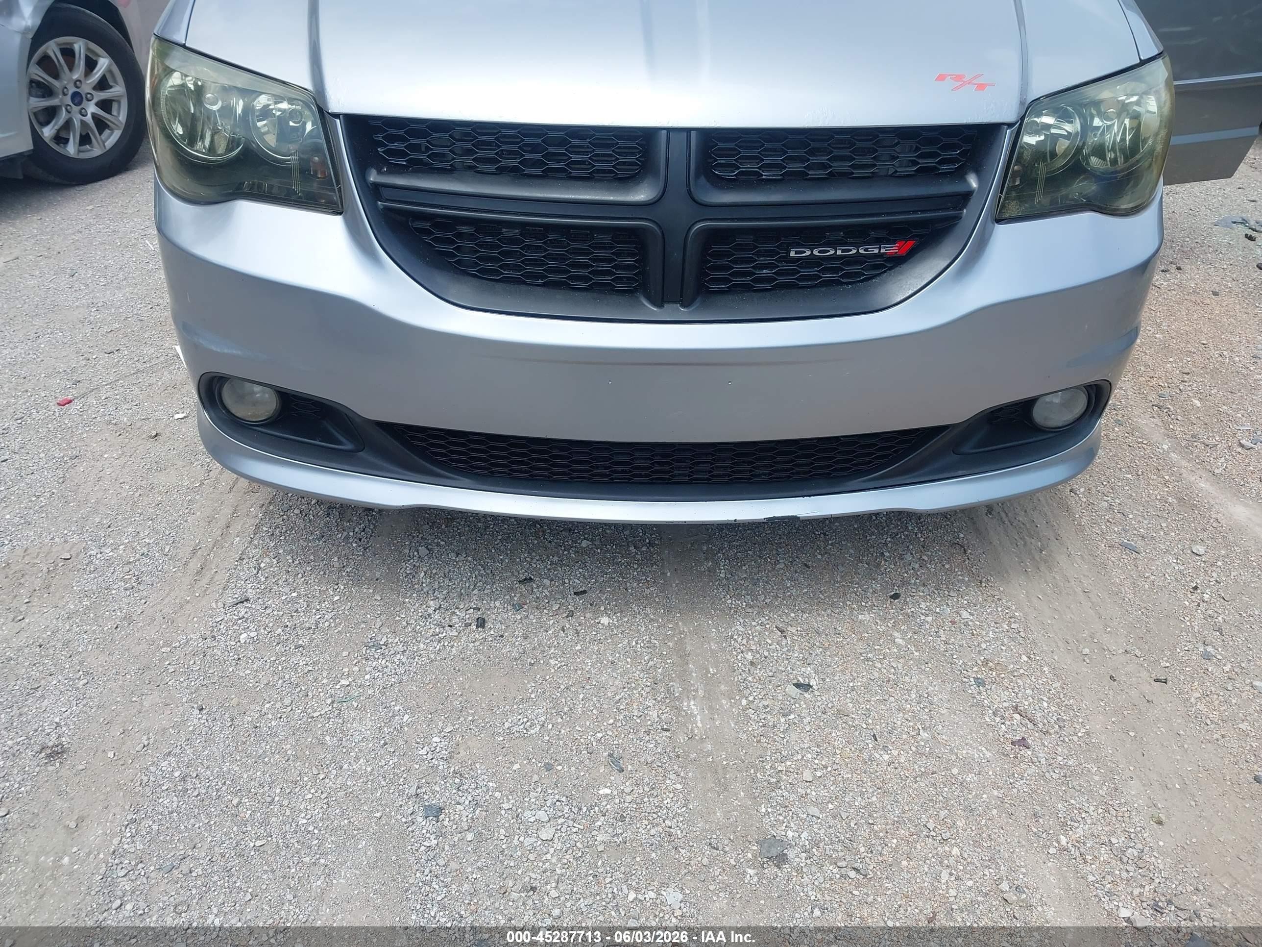 2014 Dodge Grand Caravan R/t Gray vin: 2C4RDGEG2ER104447