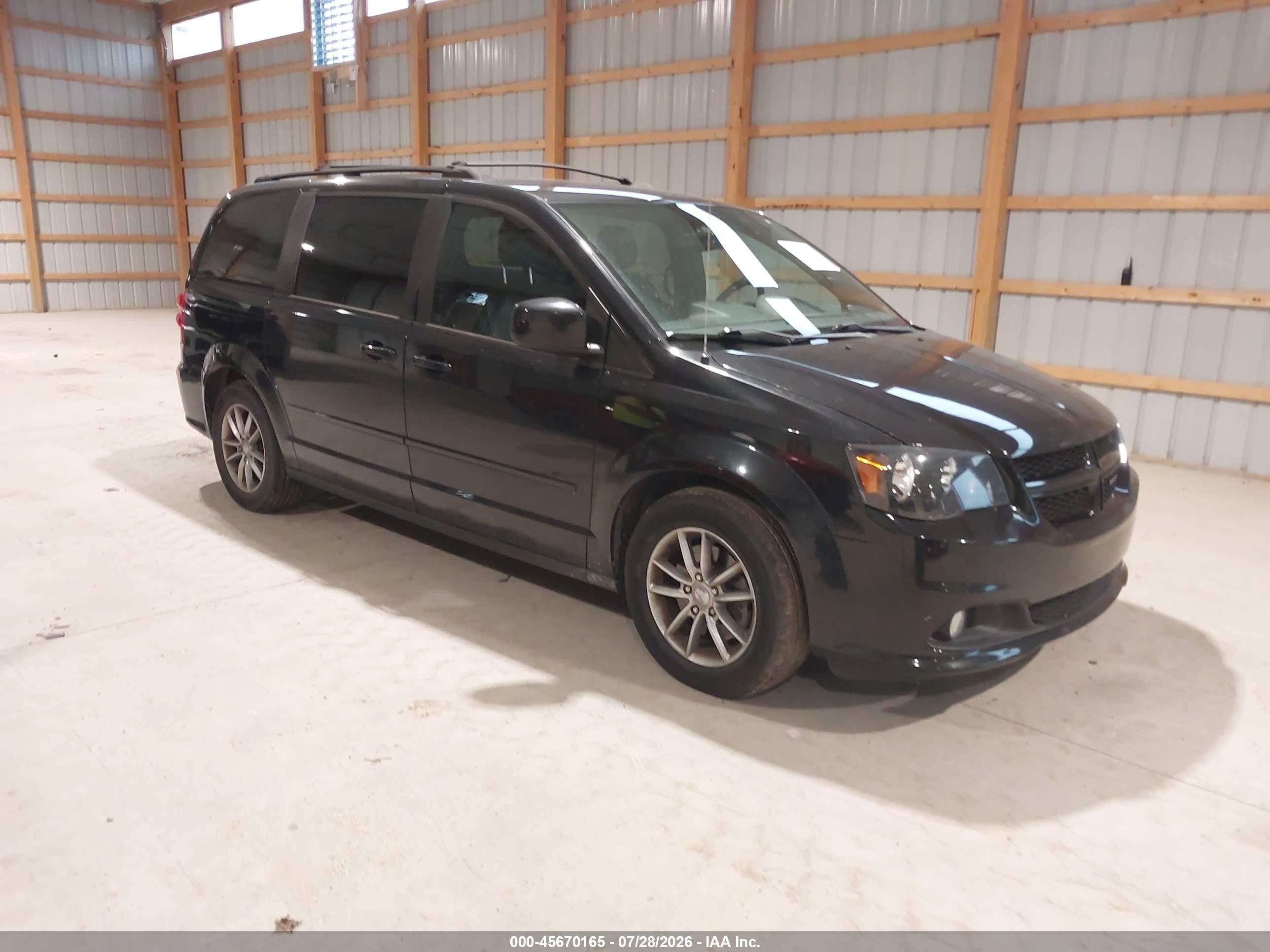 2014 Dodge Grand Caravan R/t Black vin: 2C4RDGEG2ER298235