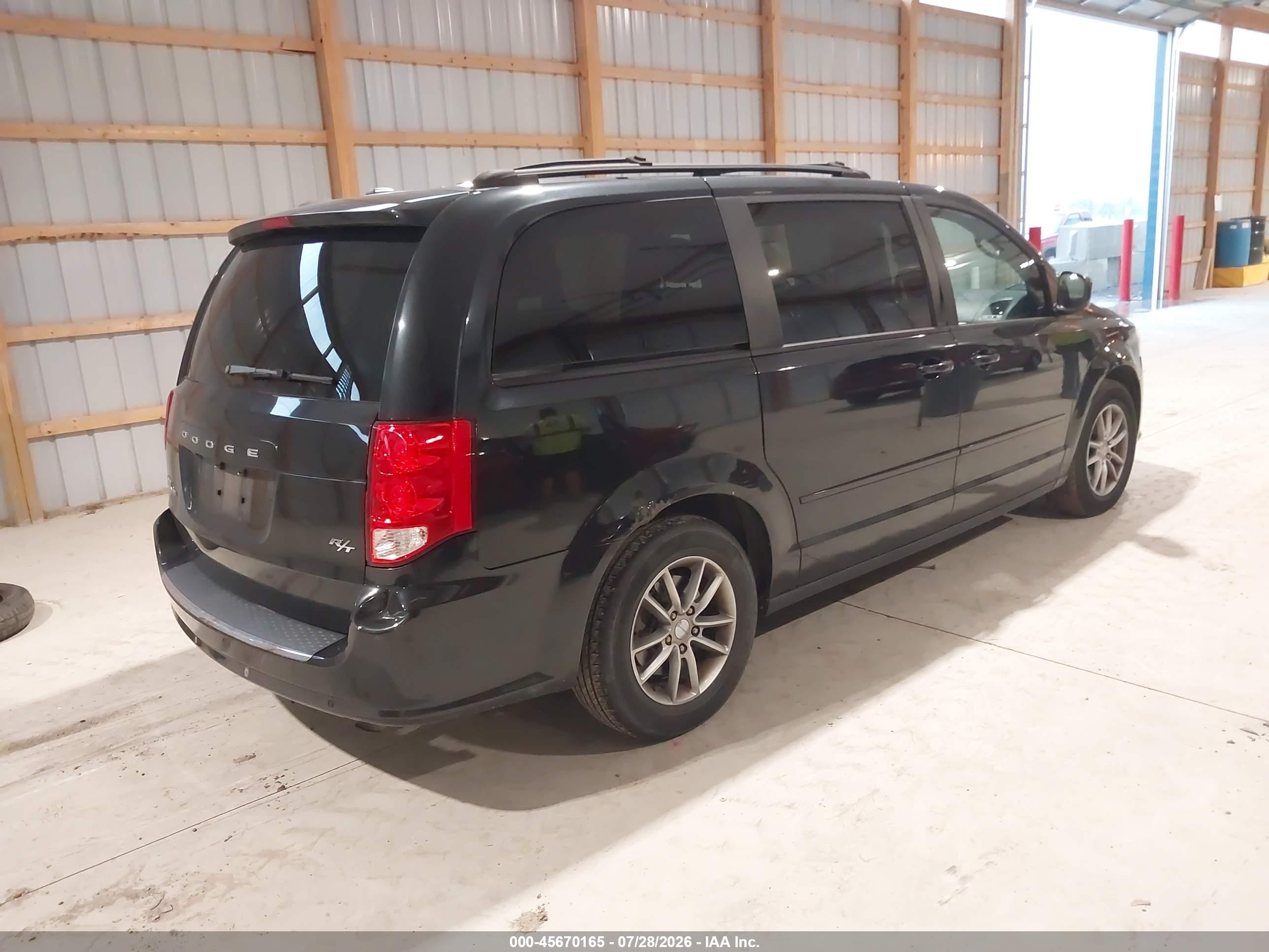 2014 Dodge Grand Caravan R/t Black vin: 2C4RDGEG2ER298235