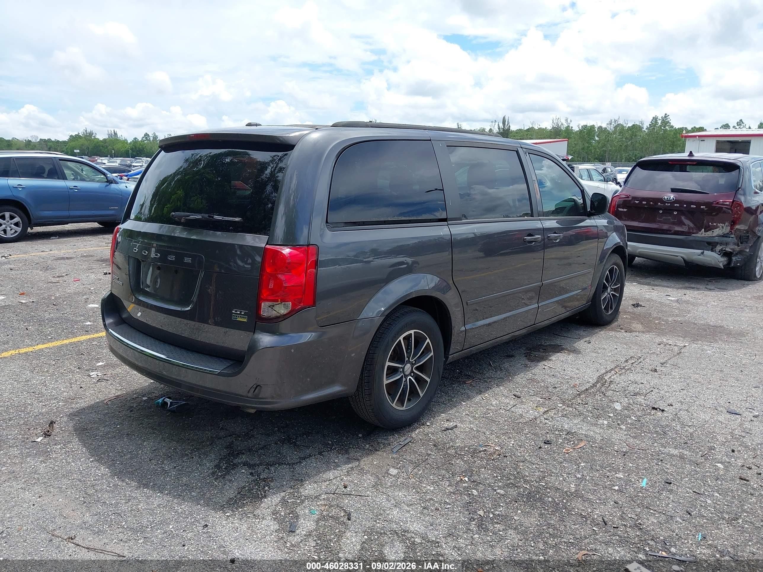2017 Dodge Grand Caravan Gt Gray vin: 2C4RDGEG2HR711162