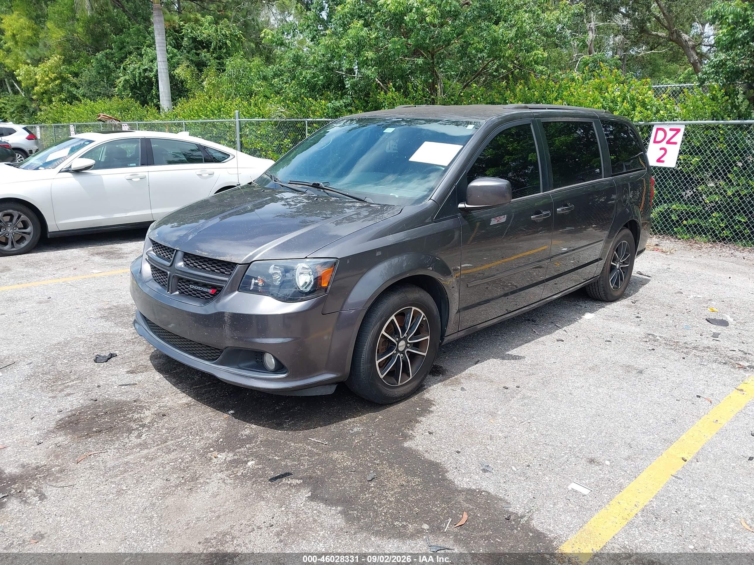 2017 Dodge Grand Caravan Gt Gray vin: 2C4RDGEG2HR711162