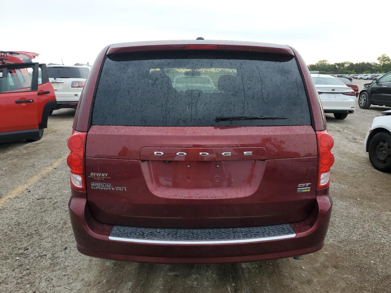2017 Dodge Grand Caravan Gt Maroon vin: 2C4RDGEG2HR760538