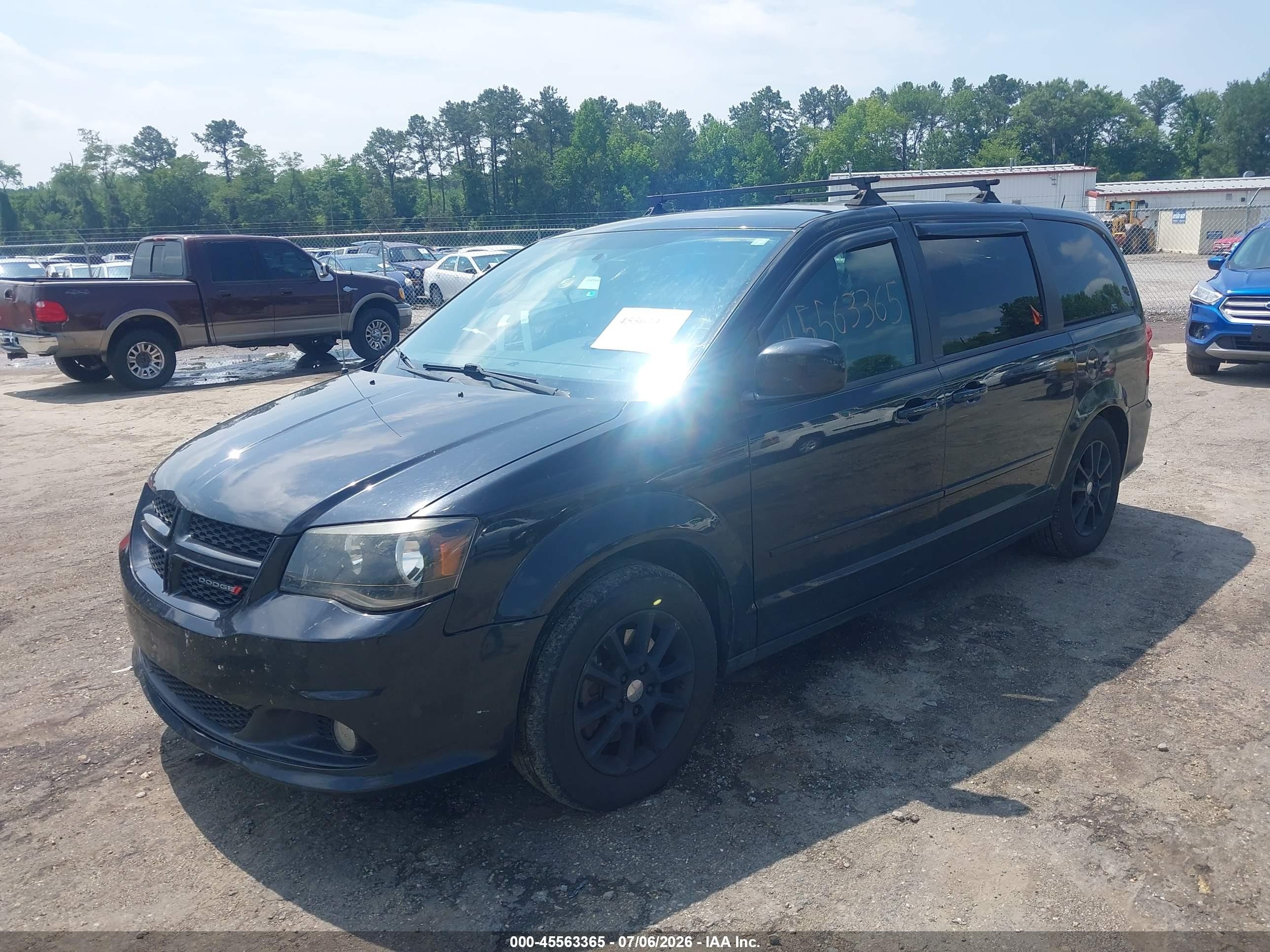 2013 Dodge Grand Caravan R/t Black vin: 2C4RDGEG3DR606334