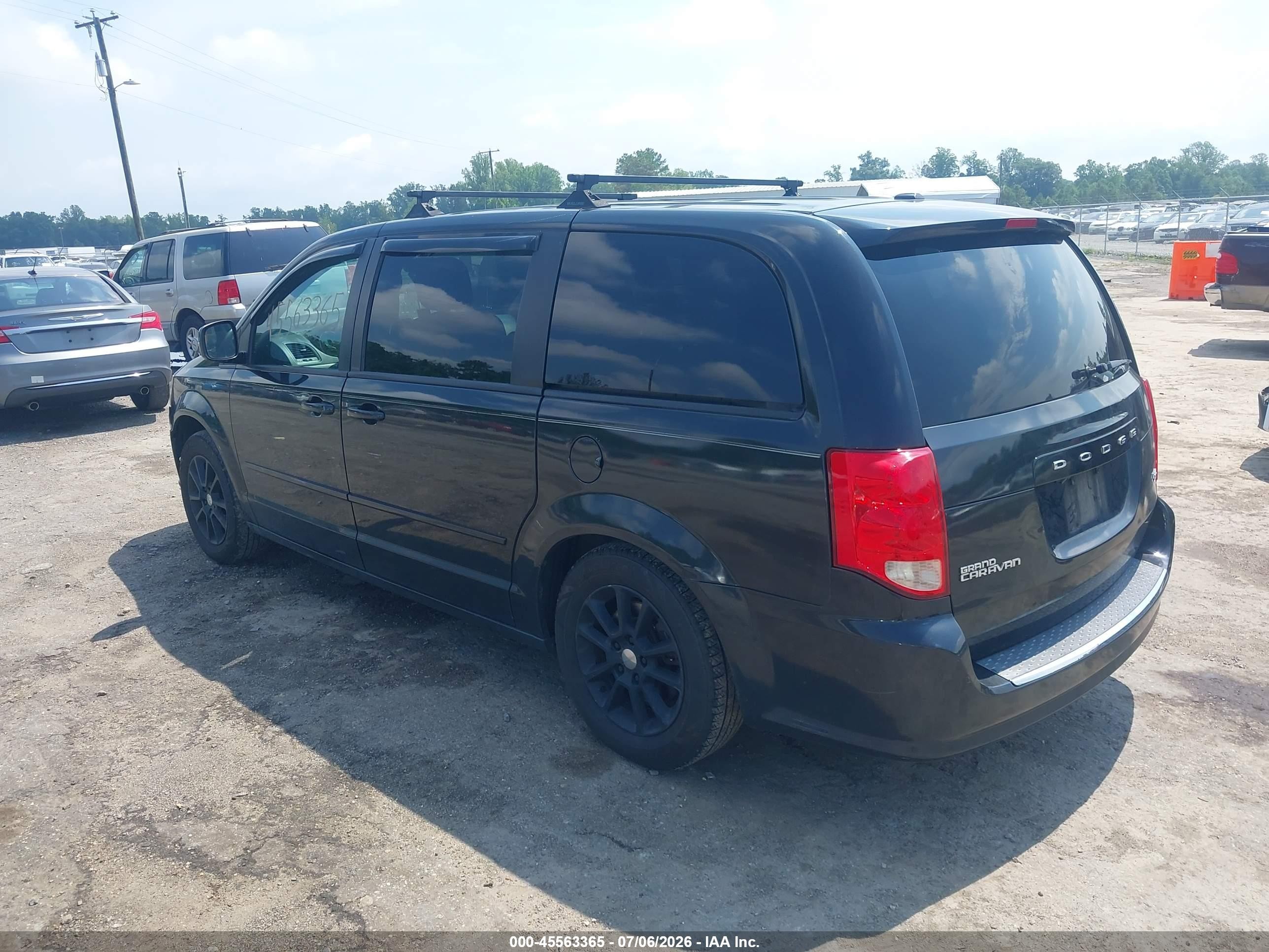 2013 Dodge Grand Caravan R/t Black vin: 2C4RDGEG3DR606334