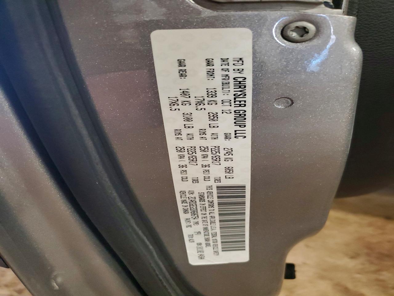 2013 Dodge Grand Caravan R Gray vin: 2C4RDGEG3DR606754