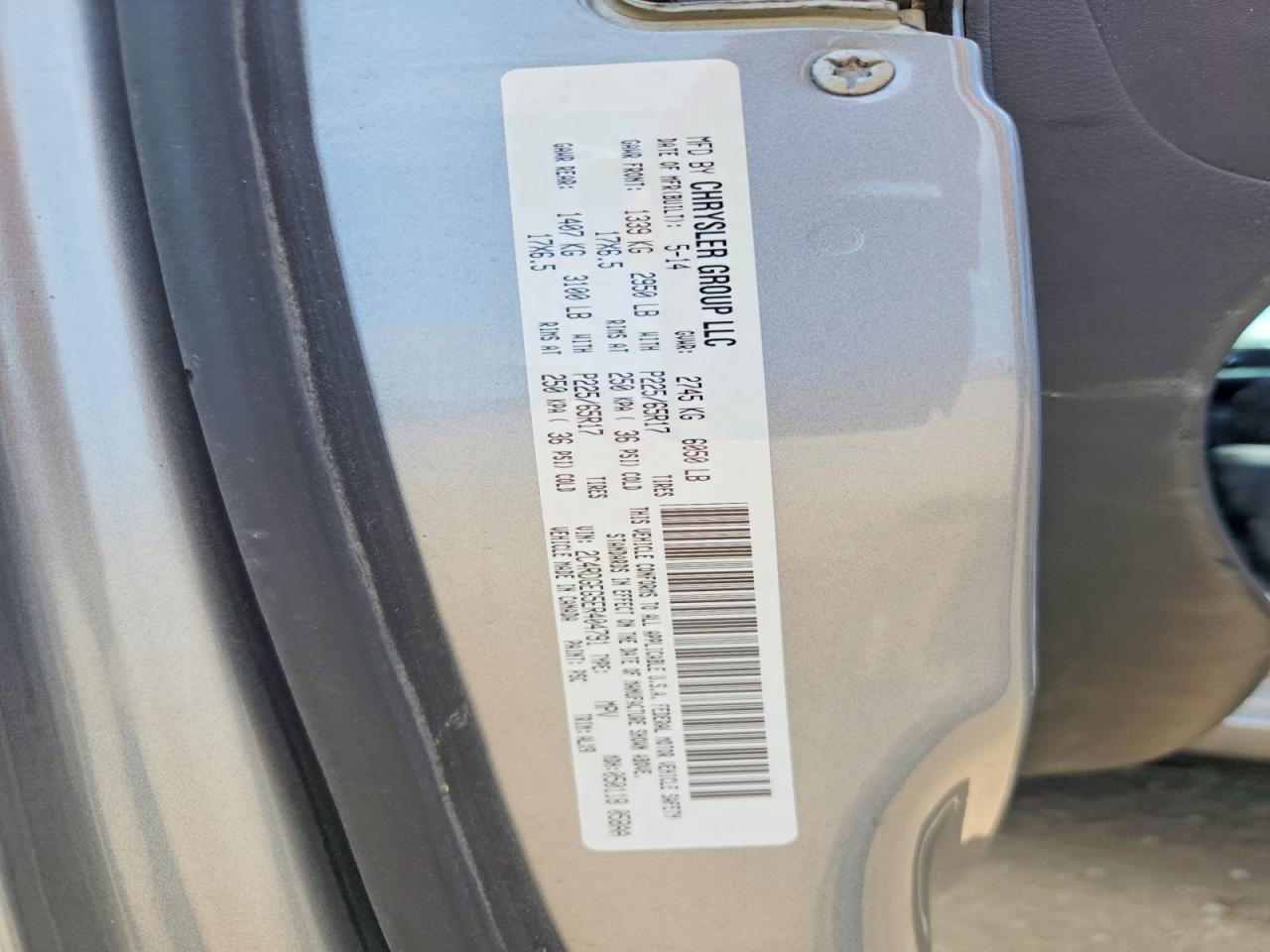 2014 Dodge Grand Caravan R Silver vin: 2C4RDGEG5ER404791
