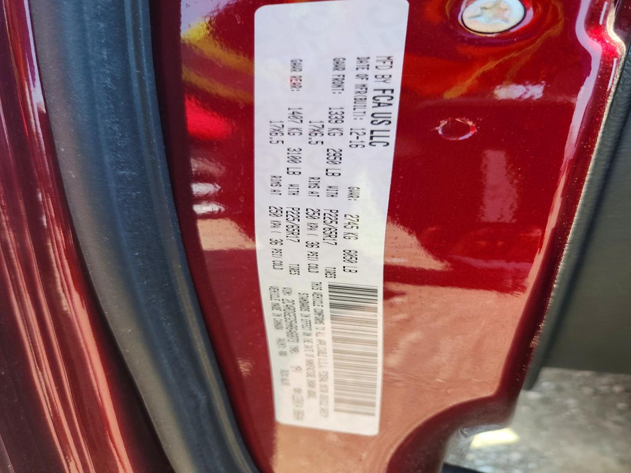 2017 Dodge Grand Caravan Gt Burgundy vin: 2C4RDGEG5HR646873