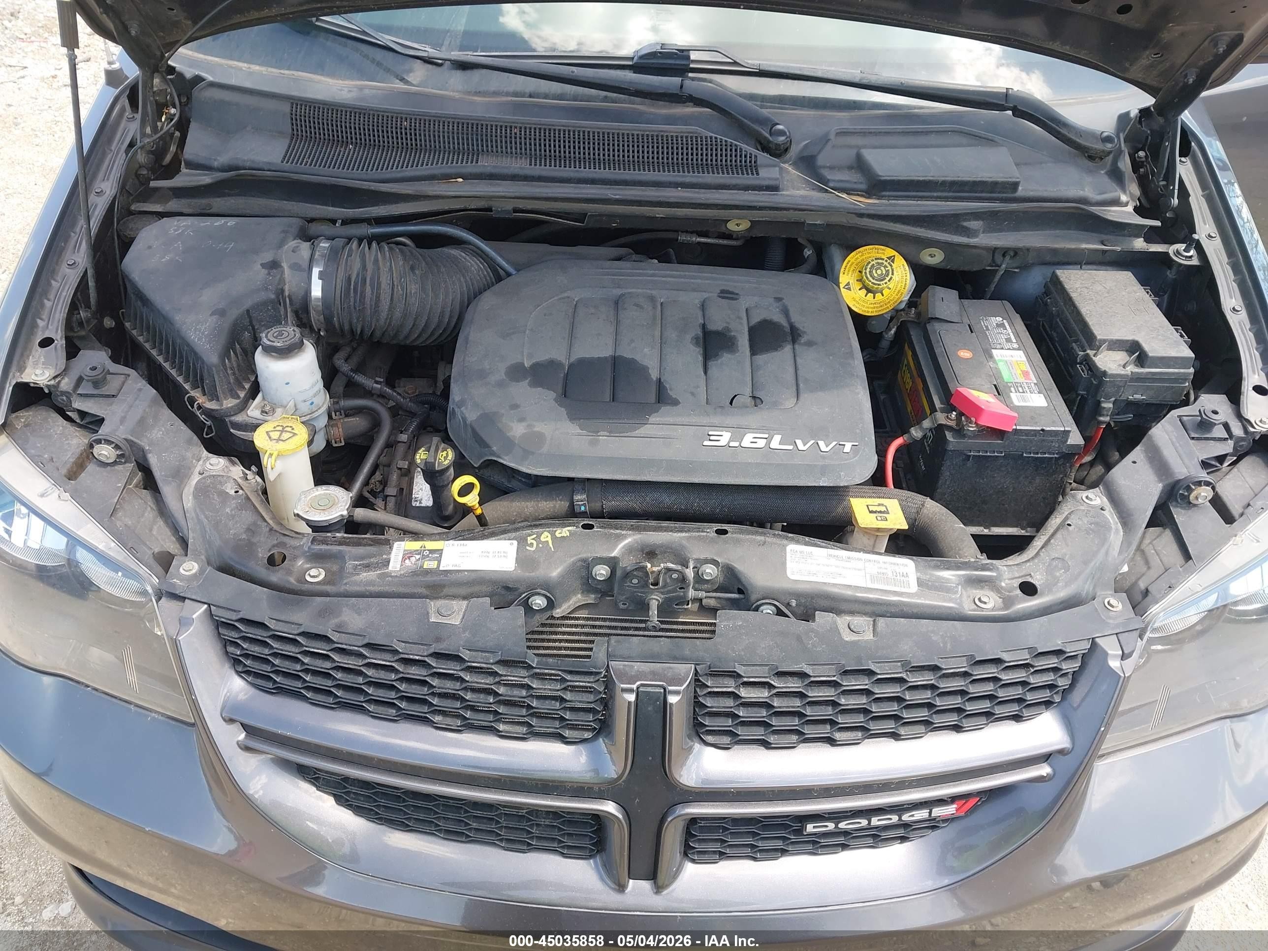 2018 Dodge Grand Caravan Gt Gray vin: 2C4RDGEG5JR159744