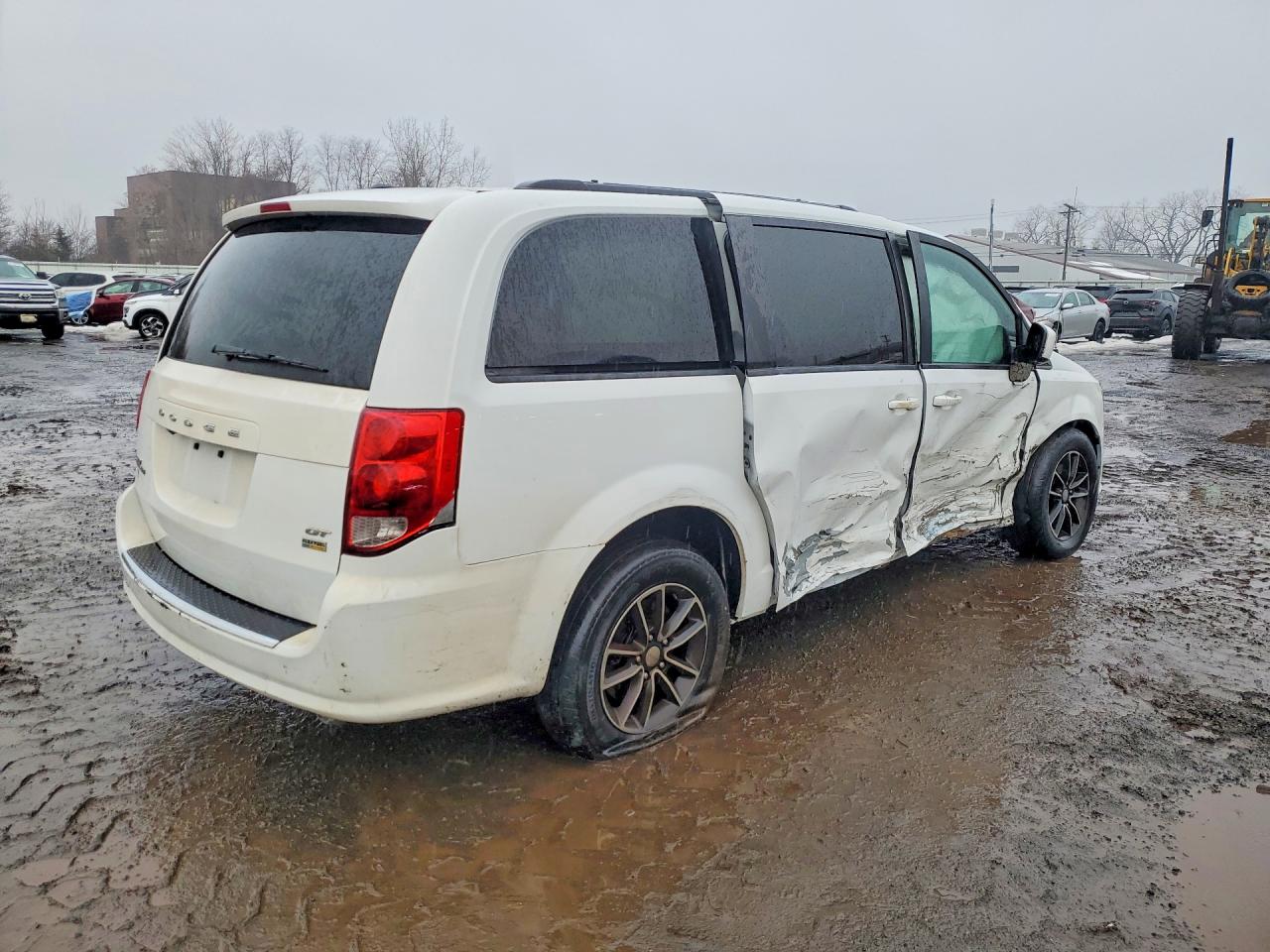2018 Dodge Grand Caravan Gt White vin: 2C4RDGEG5JR335384