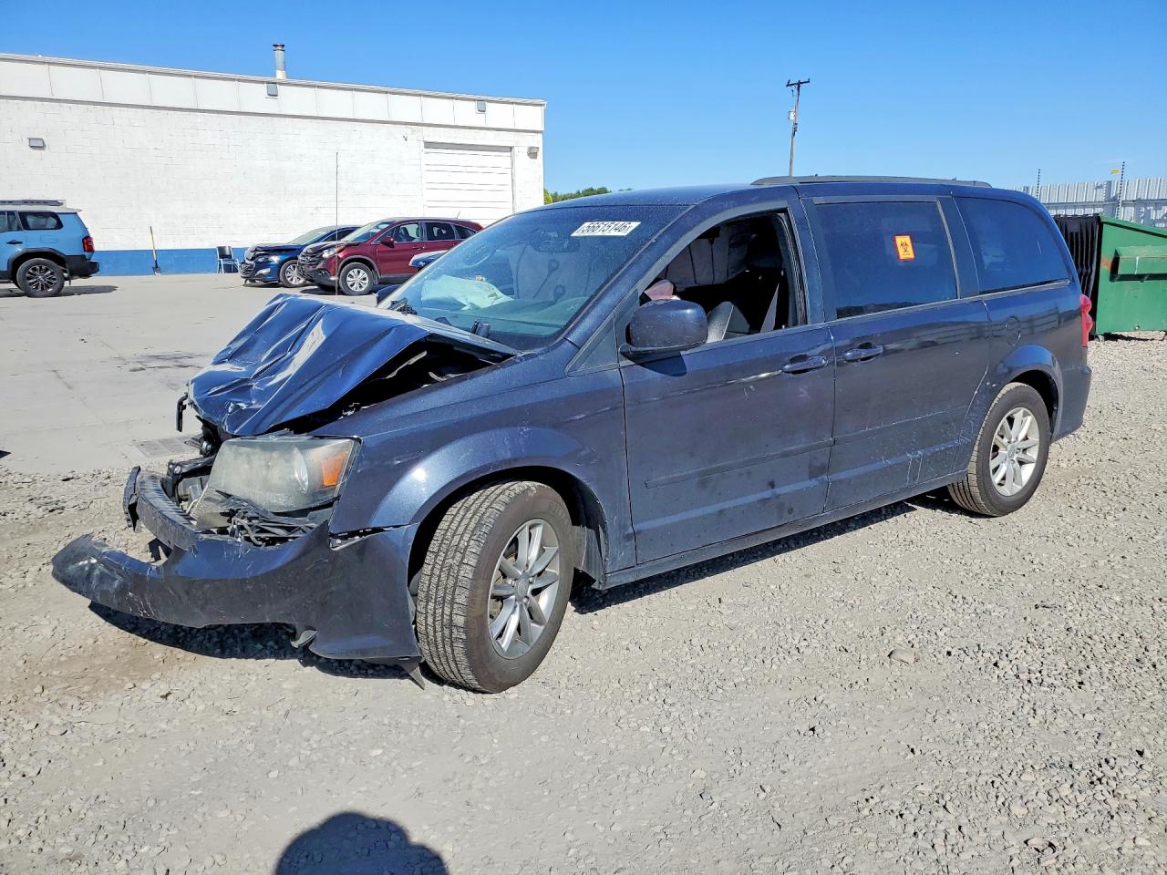 2014 Dodge Grand Caravan R Gray vin: 2C4RDGEG6ER385443