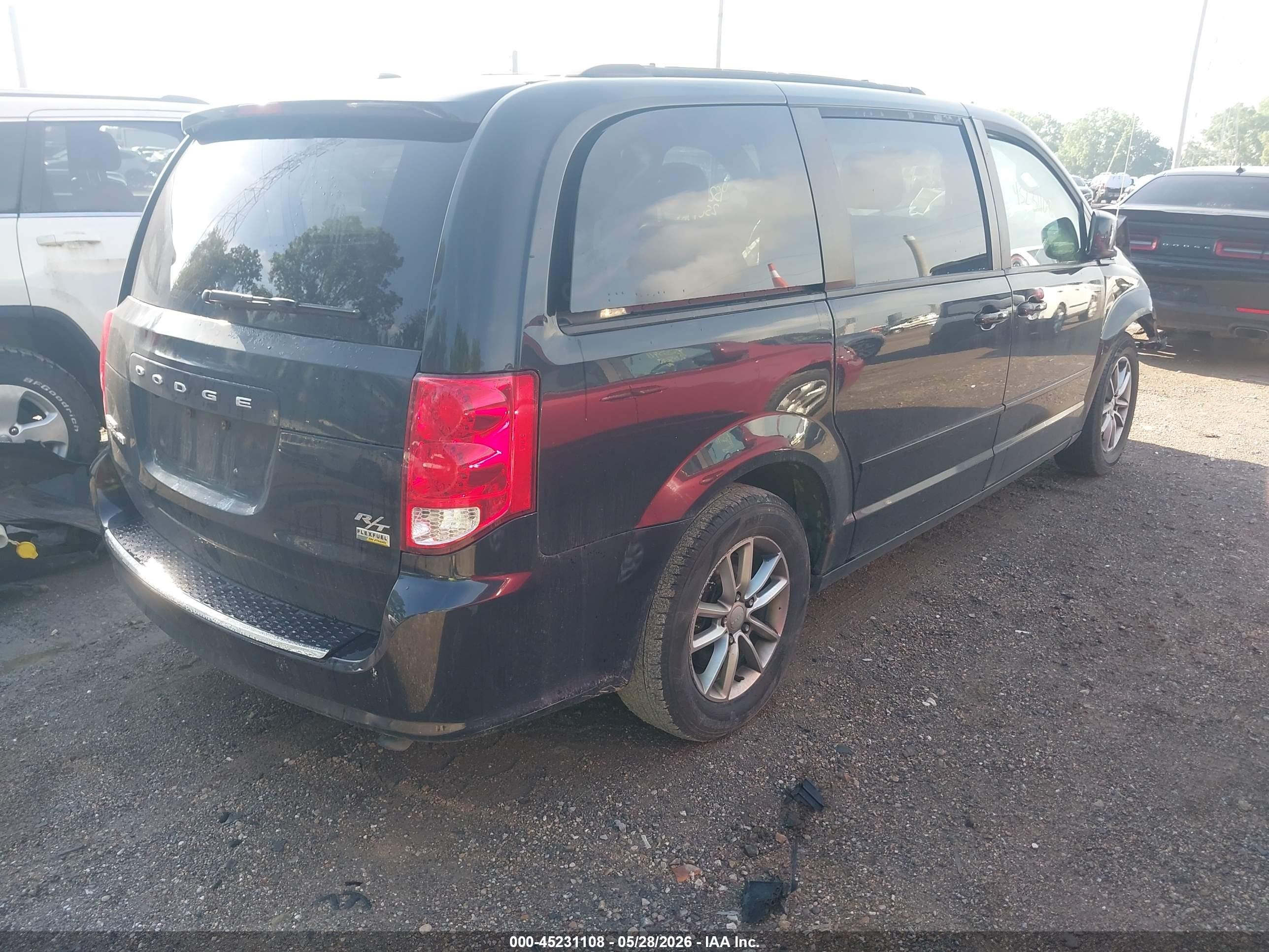 2014 Dodge Grand Caravan R/t Черный vin: 2C4RDGEG6ER431370