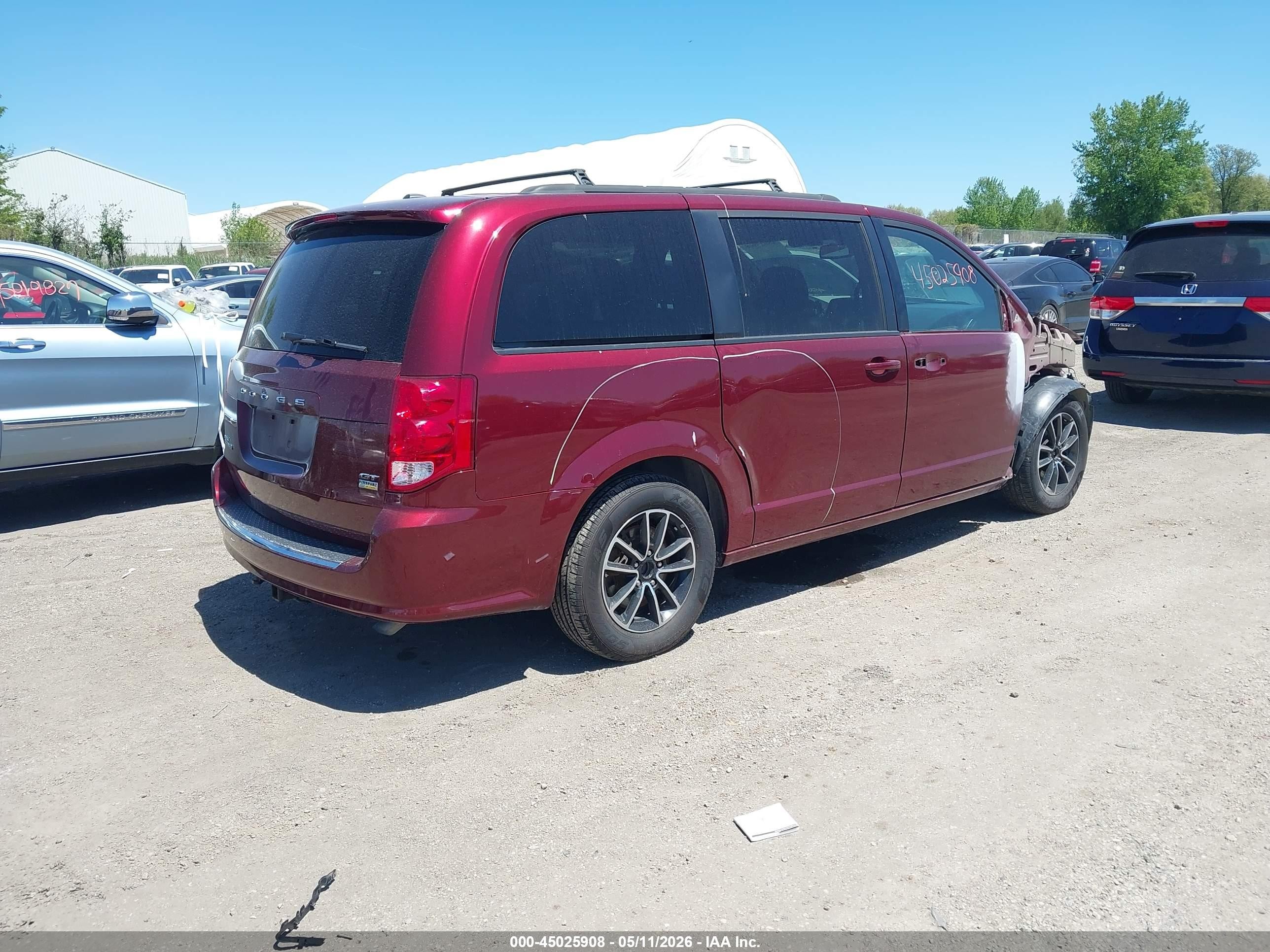 2018 Dodge Grand Caravan Gt Red vin: 2C4RDGEG6JR343090