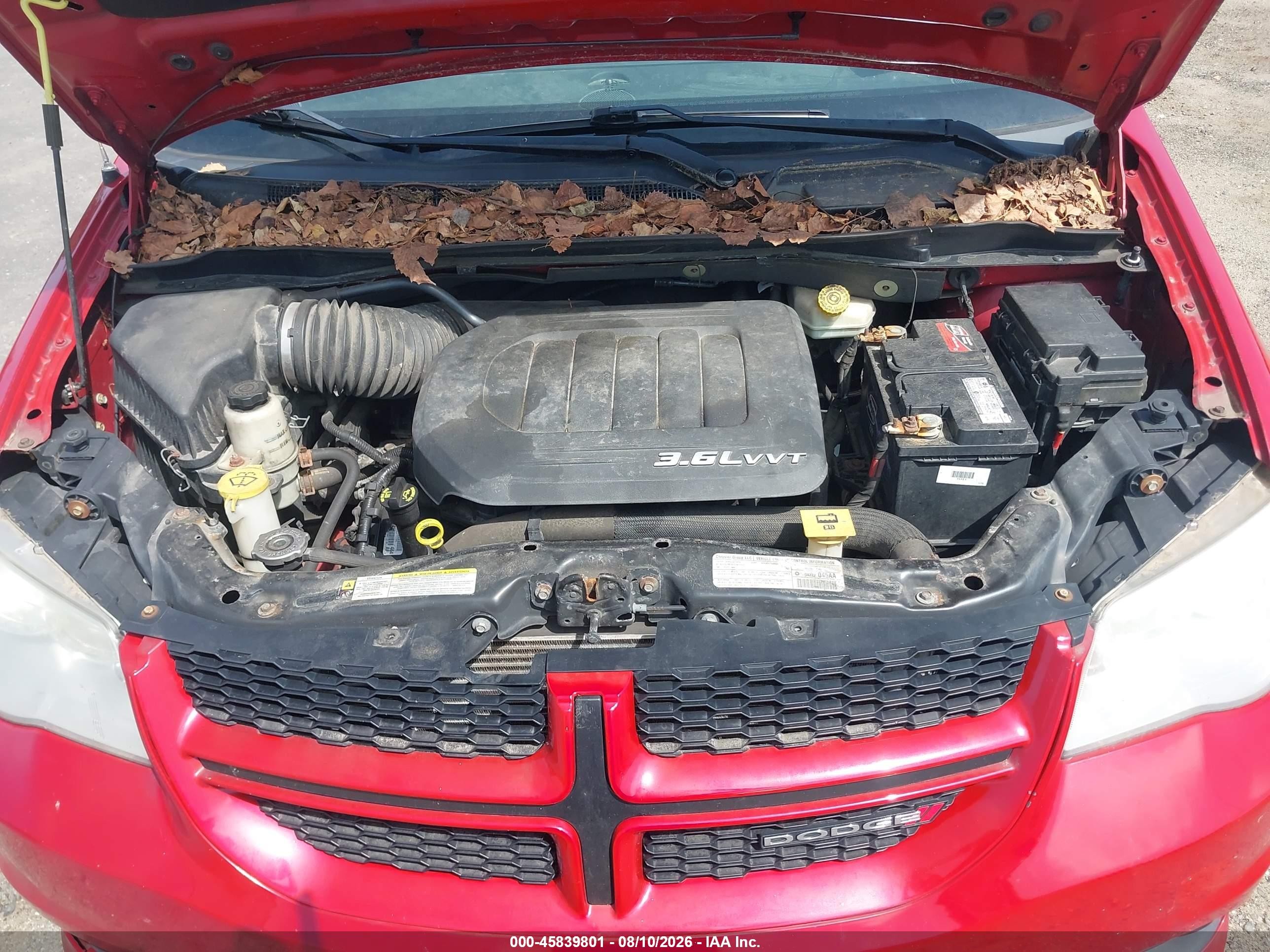 2013 Dodge Grand Caravan R/t Red vin: 2C4RDGEG7DR518161