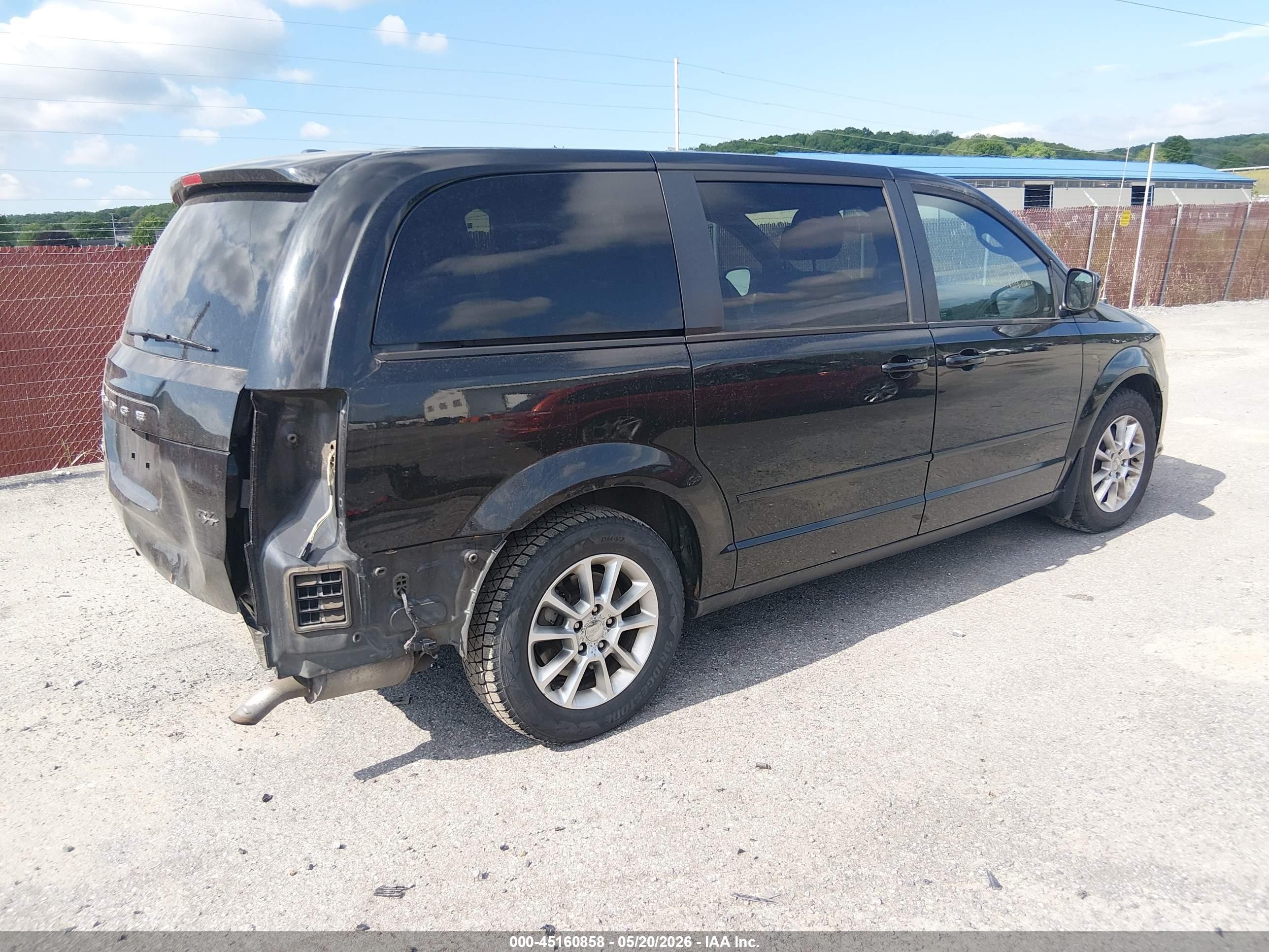 2013 Dodge Grand Caravan R/t Black vin: 2C4RDGEG7DR615487