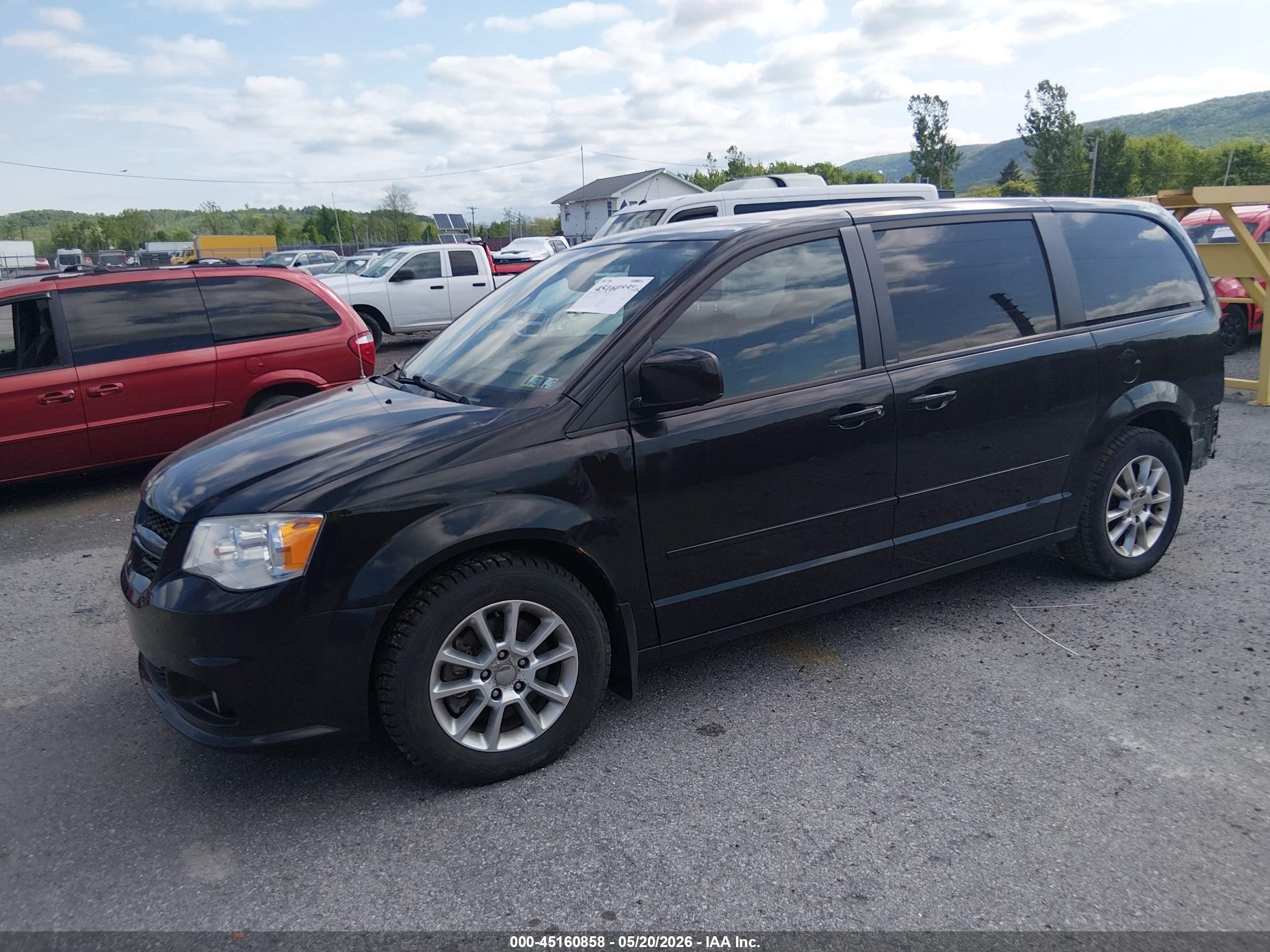 2013 Dodge Grand Caravan R/t Black vin: 2C4RDGEG7DR615487