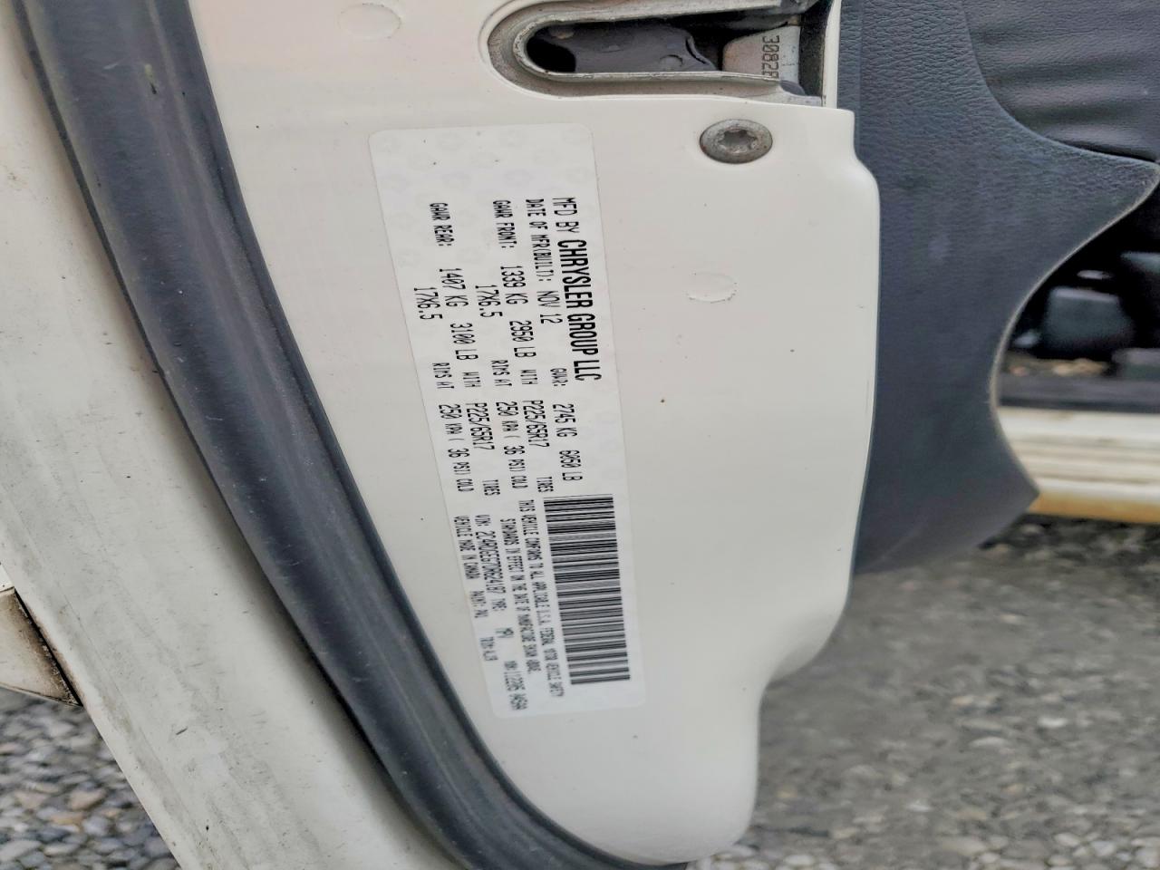 2013 Dodge Grand Caravan R White vin: 2C4RDGEG7DR624187