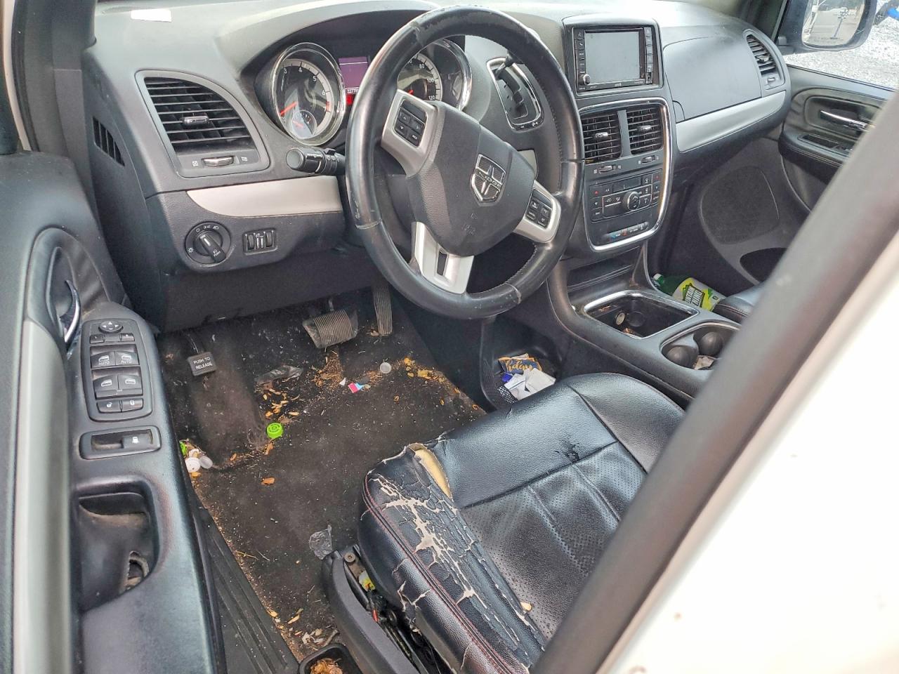 2013 Dodge Grand Caravan R White vin: 2C4RDGEG7DR624187