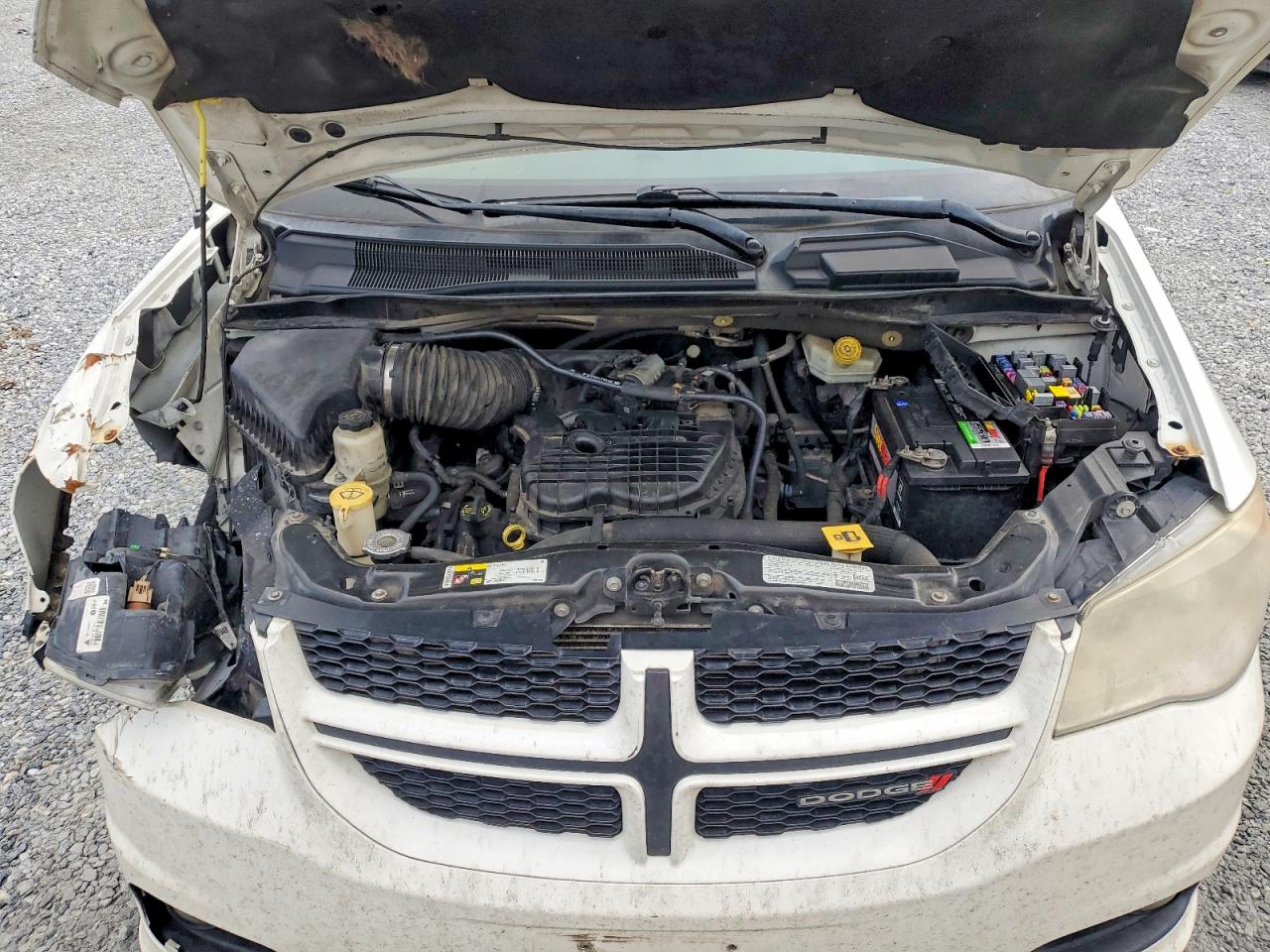 2013 Dodge Grand Caravan R White vin: 2C4RDGEG7DR624187