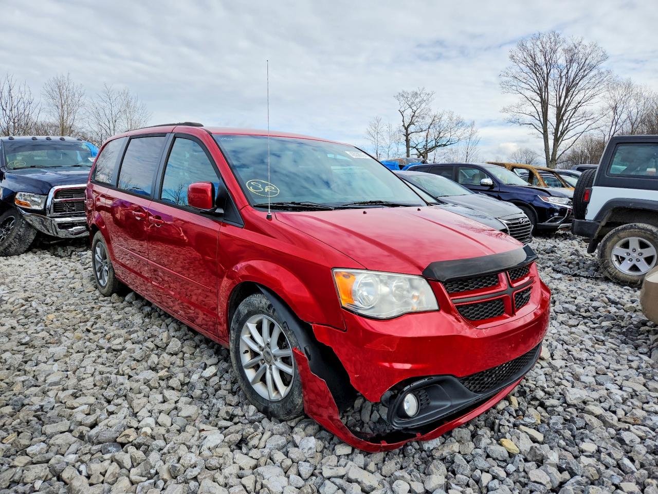 2013 Dodge Grand Caravan R Red vin: 2C4RDGEG7DR800459