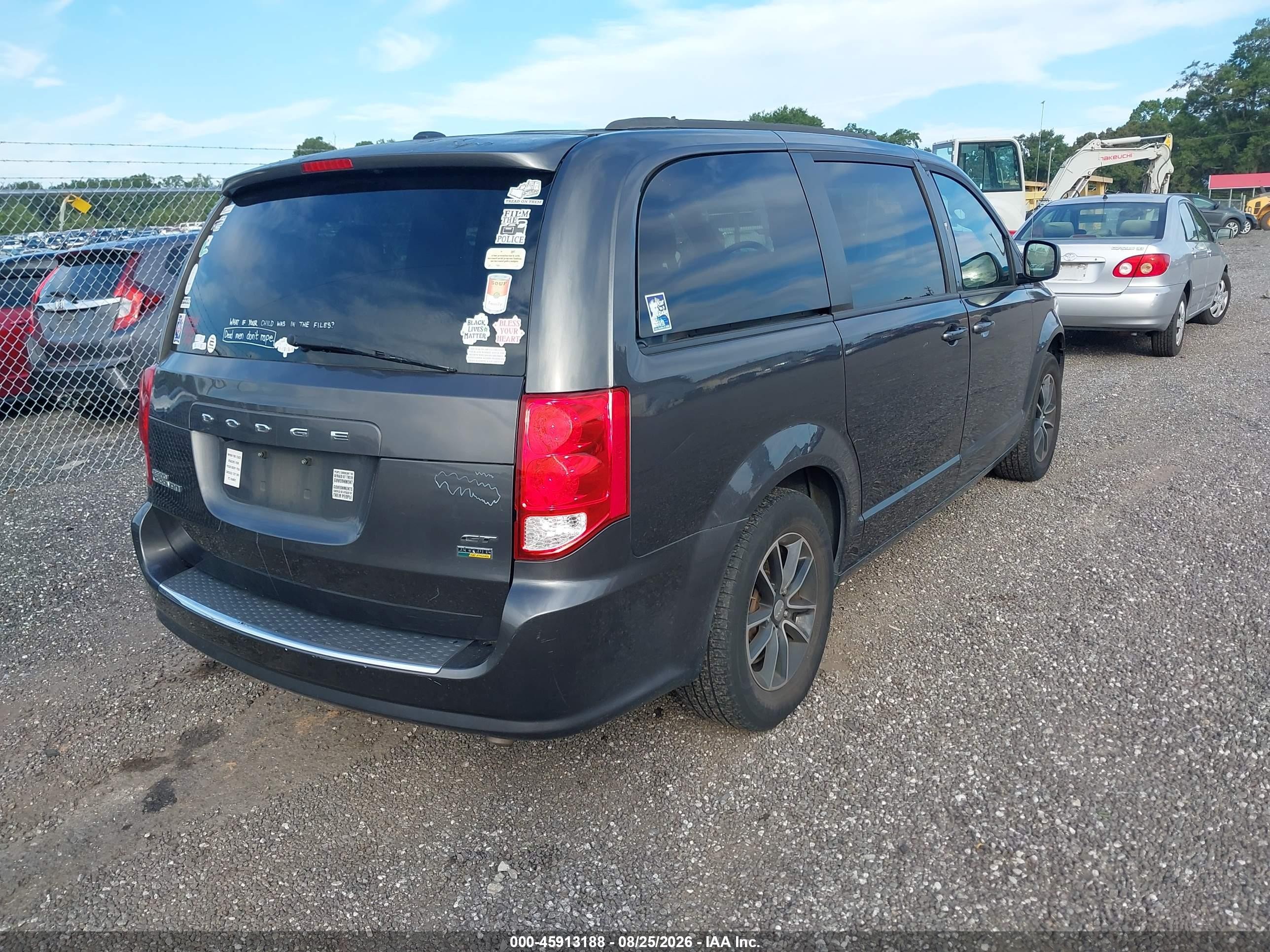 2018 Dodge Grand Caravan Gt Gray vin: 2C4RDGEG7JR202044