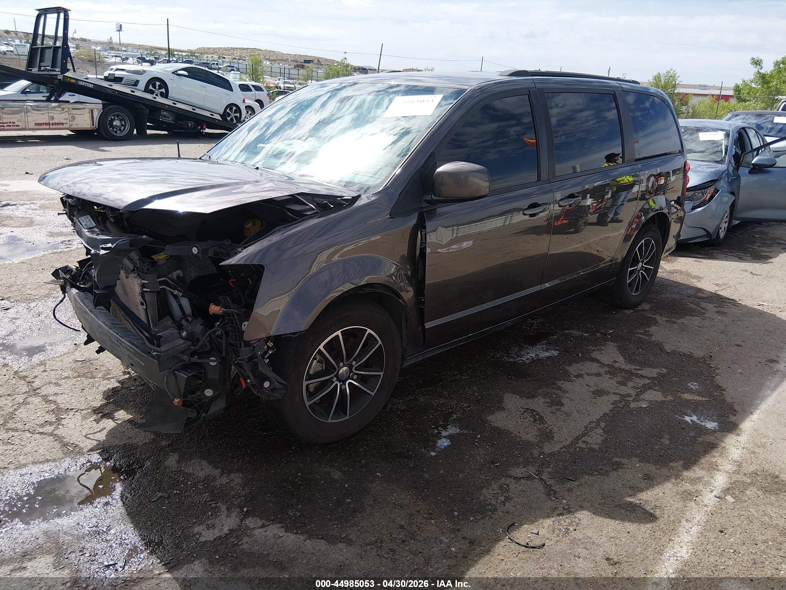 2019 Dodge Grand Caravan Gt Черный vin: 2C4RDGEG7KR606396
