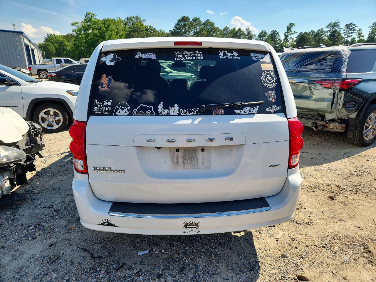 2020 Dodge Grand Caravan Gt White vin: 2C4RDGEG7LR189332