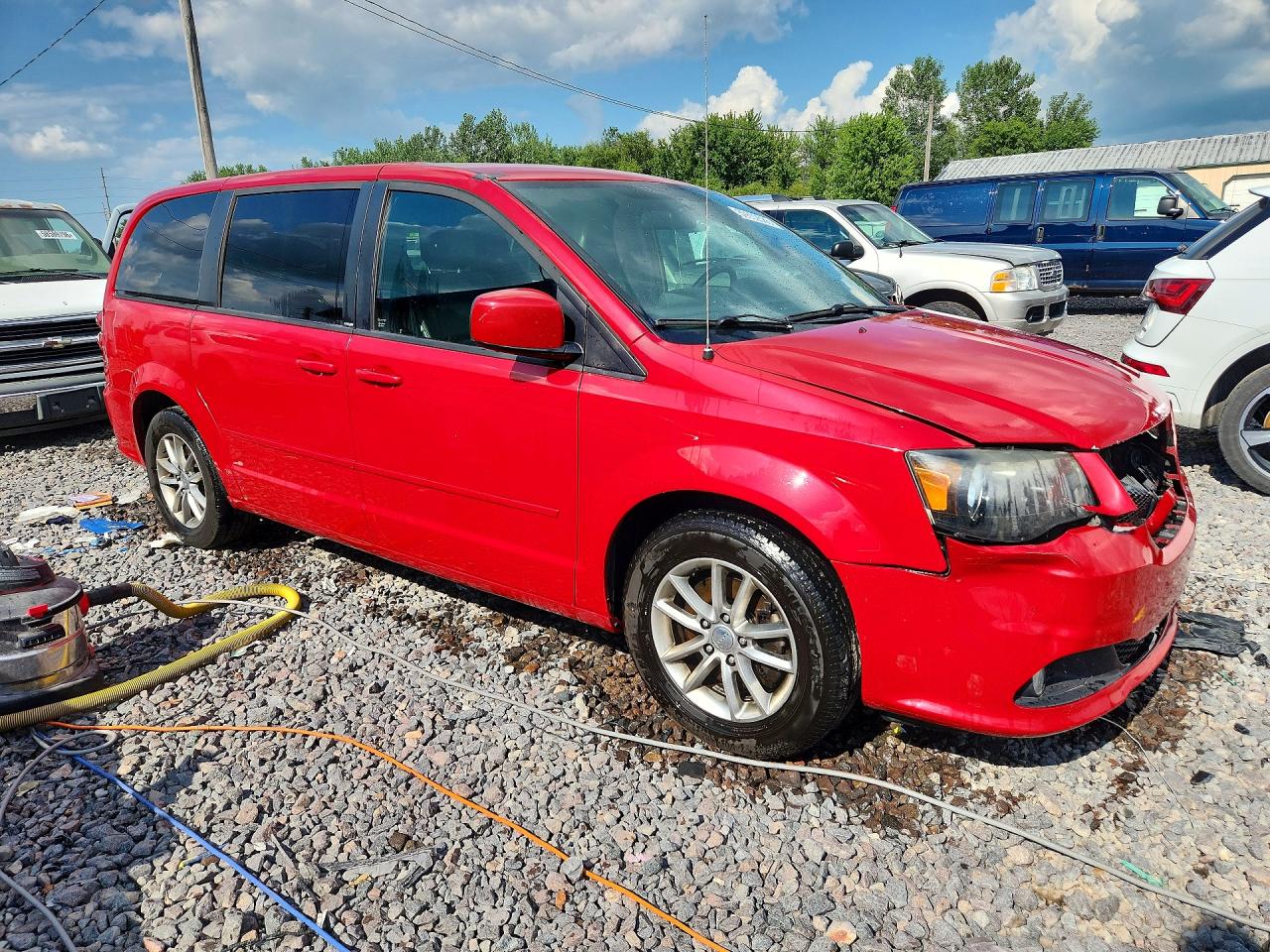 2014 Dodge Grand Caravan R/t Red vin: 2C4RDGEG8ER337801