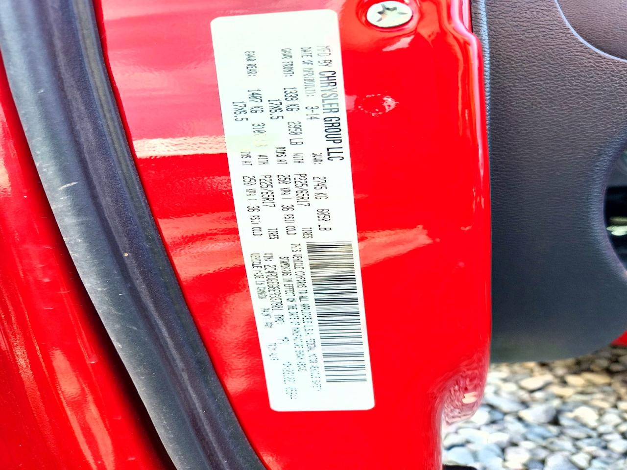 2014 Dodge Grand Caravan R/t Red vin: 2C4RDGEG8ER337801