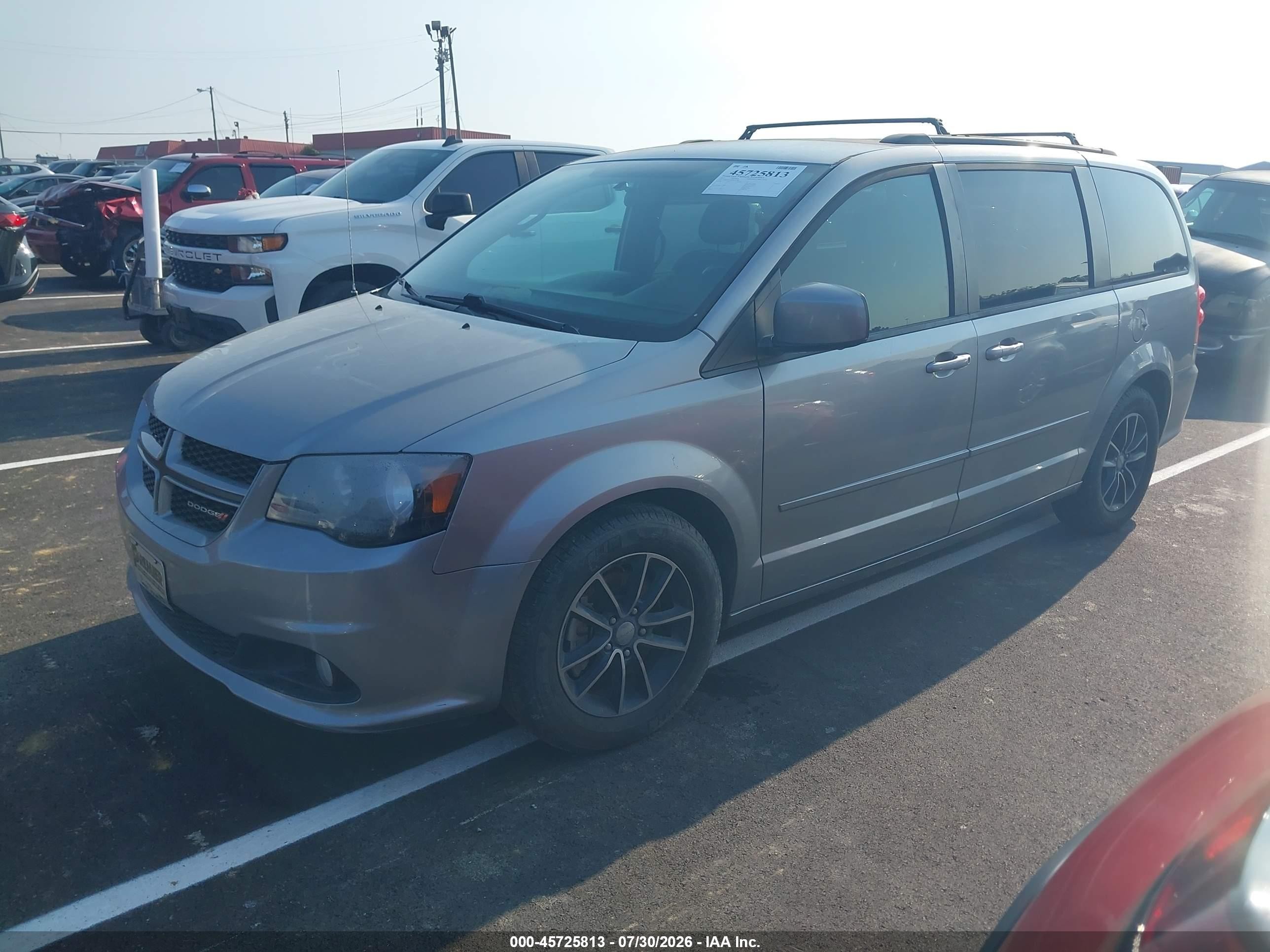 2016 Dodge Grand Caravan R/t Silver vin: 2C4RDGEG8GR312206