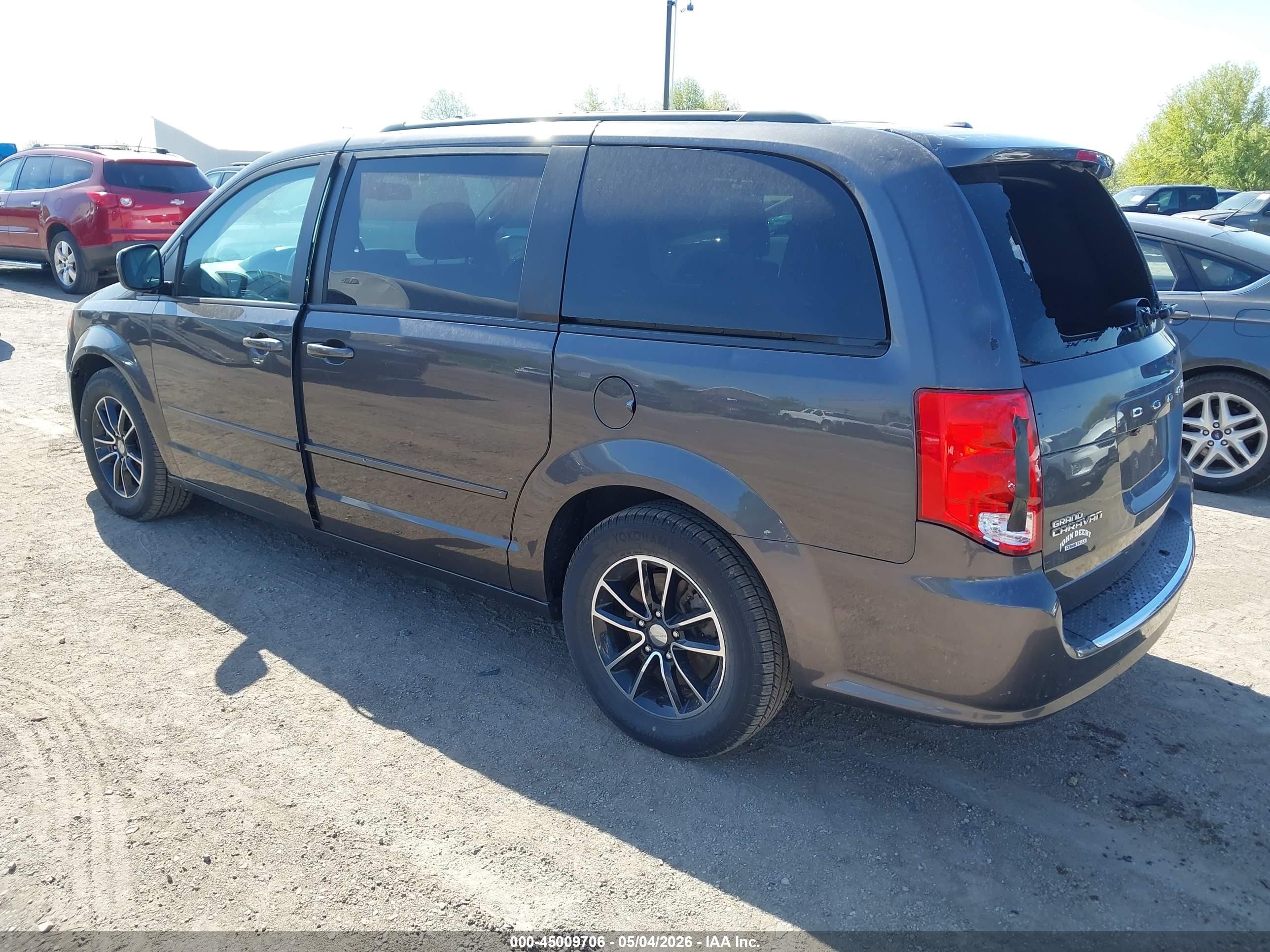 2017 Dodge Grand Caravan Gt Gray vin: 2C4RDGEG8HR693475